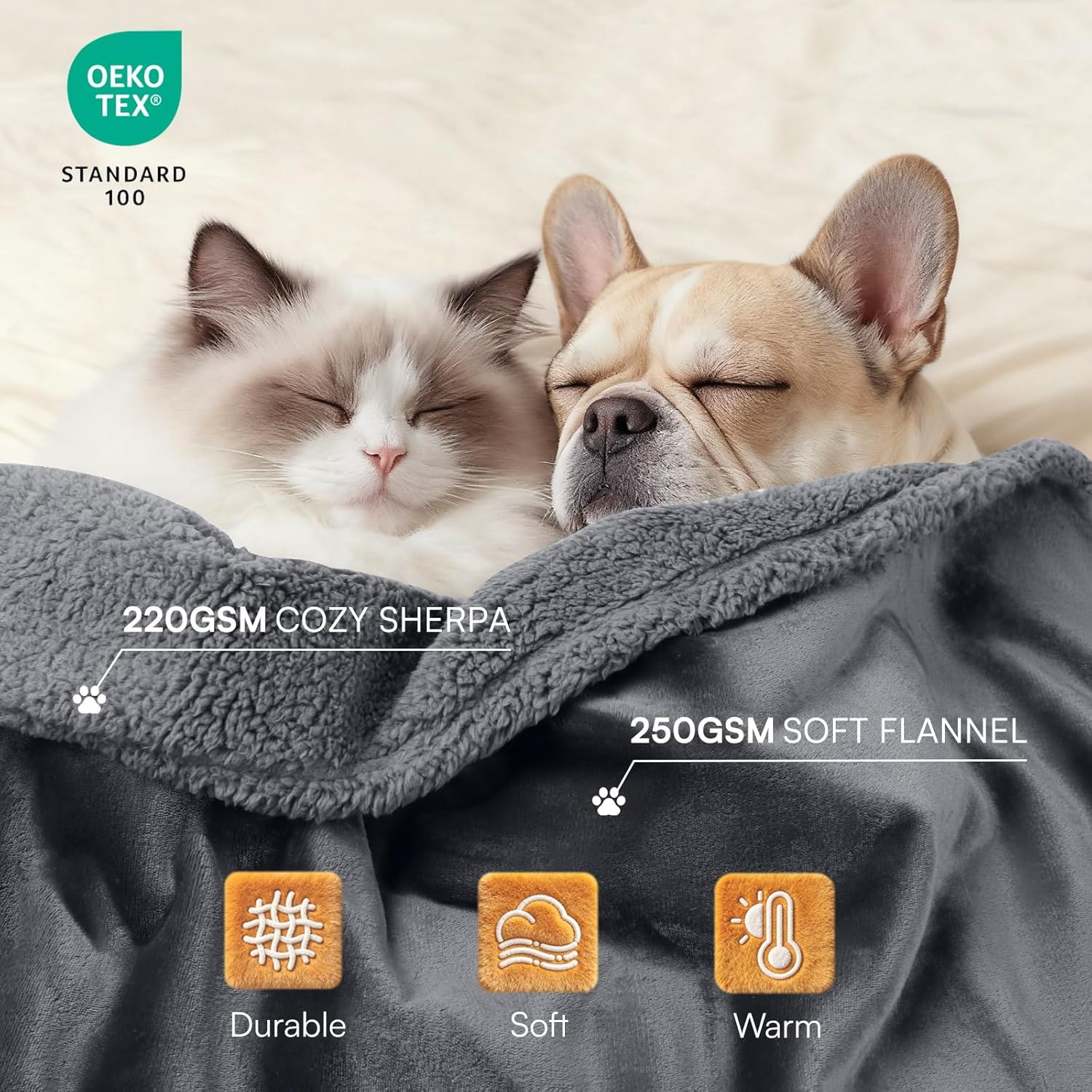 Water-Resistant Dog Throw Blanket