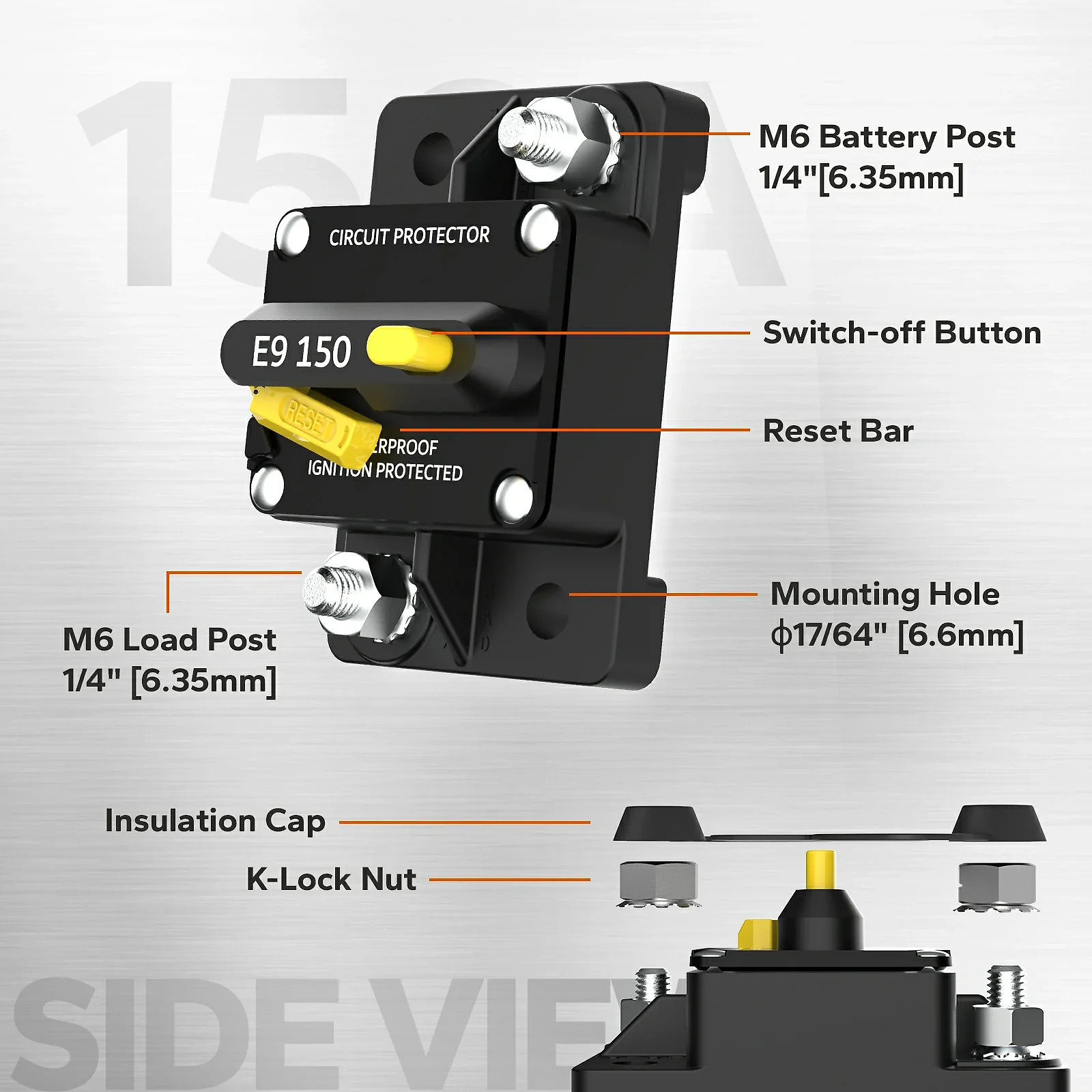 LiTime 150A Switchable Circuit Breaker for LiFePO4 Batteries