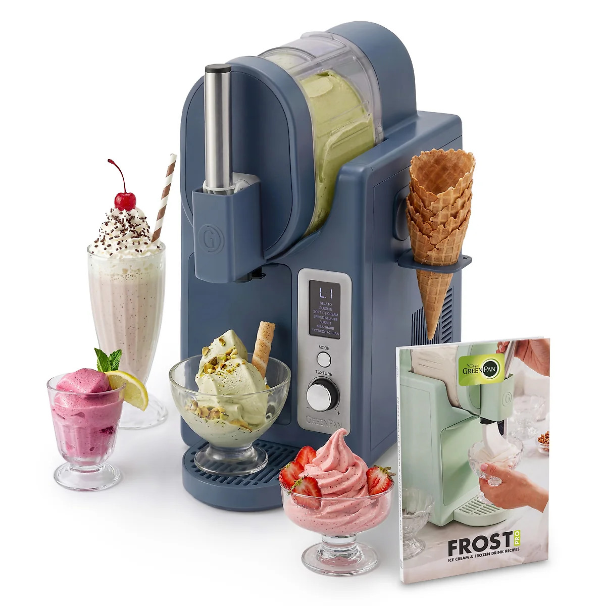 Frost Pro 16-in-1 Ice Cream. Gelato & Frozen Drink Maker | Berry