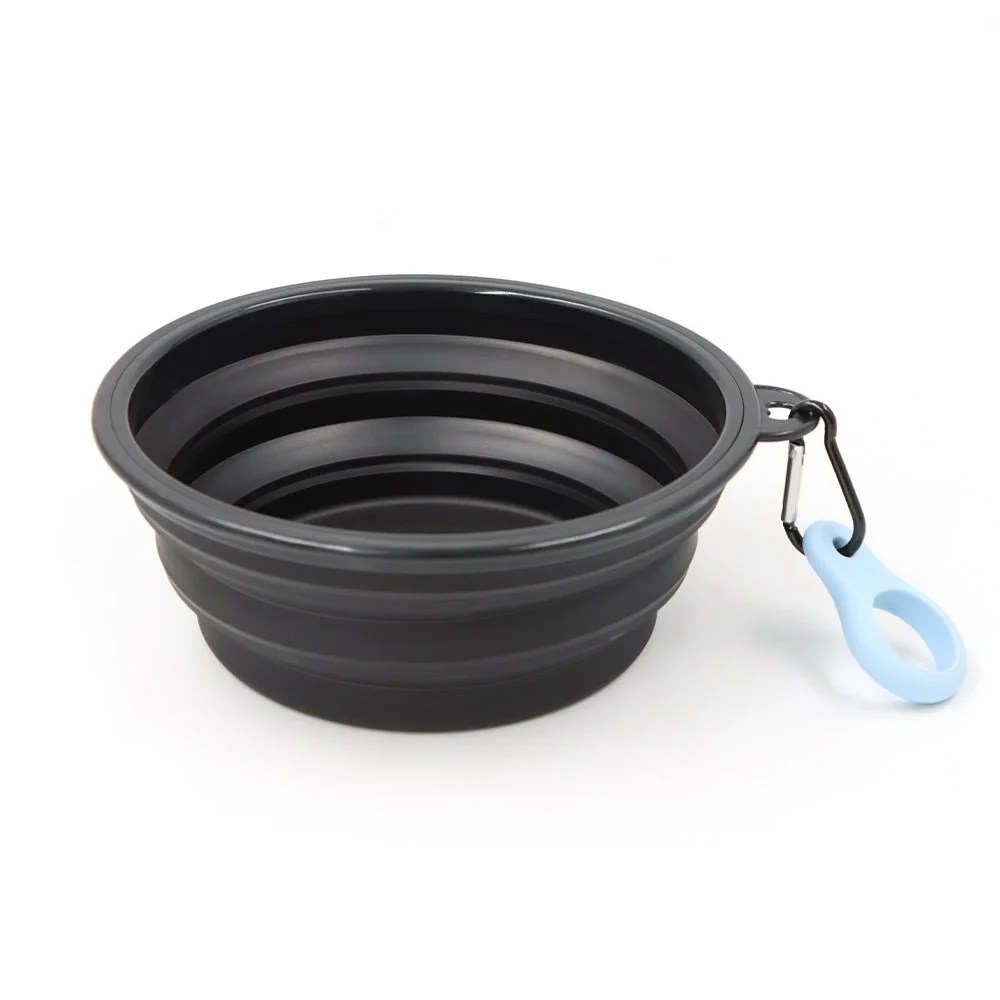 Collapsible Dog Travel Bowl with Clip