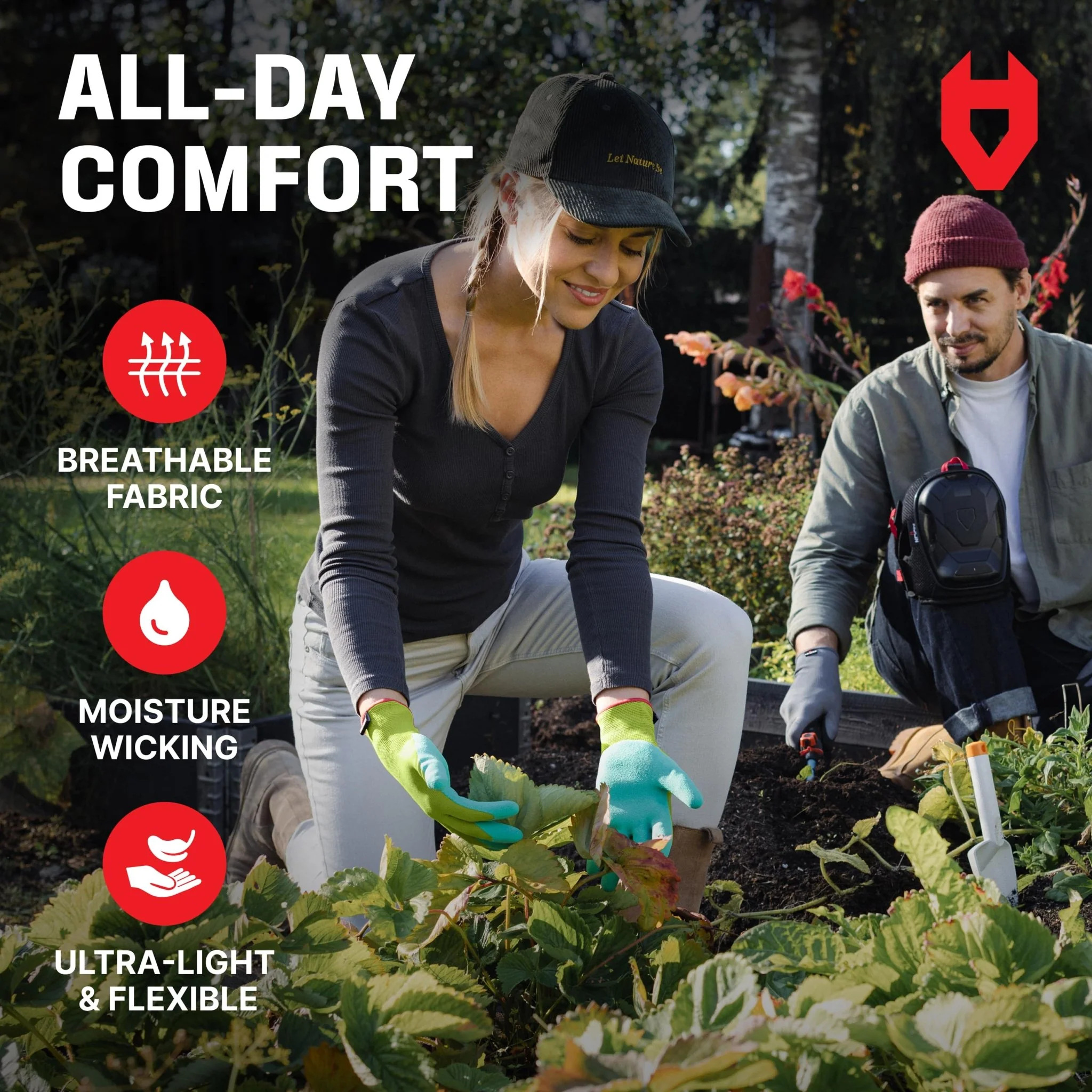GripFit Eco-Friendly Gardening Gloves