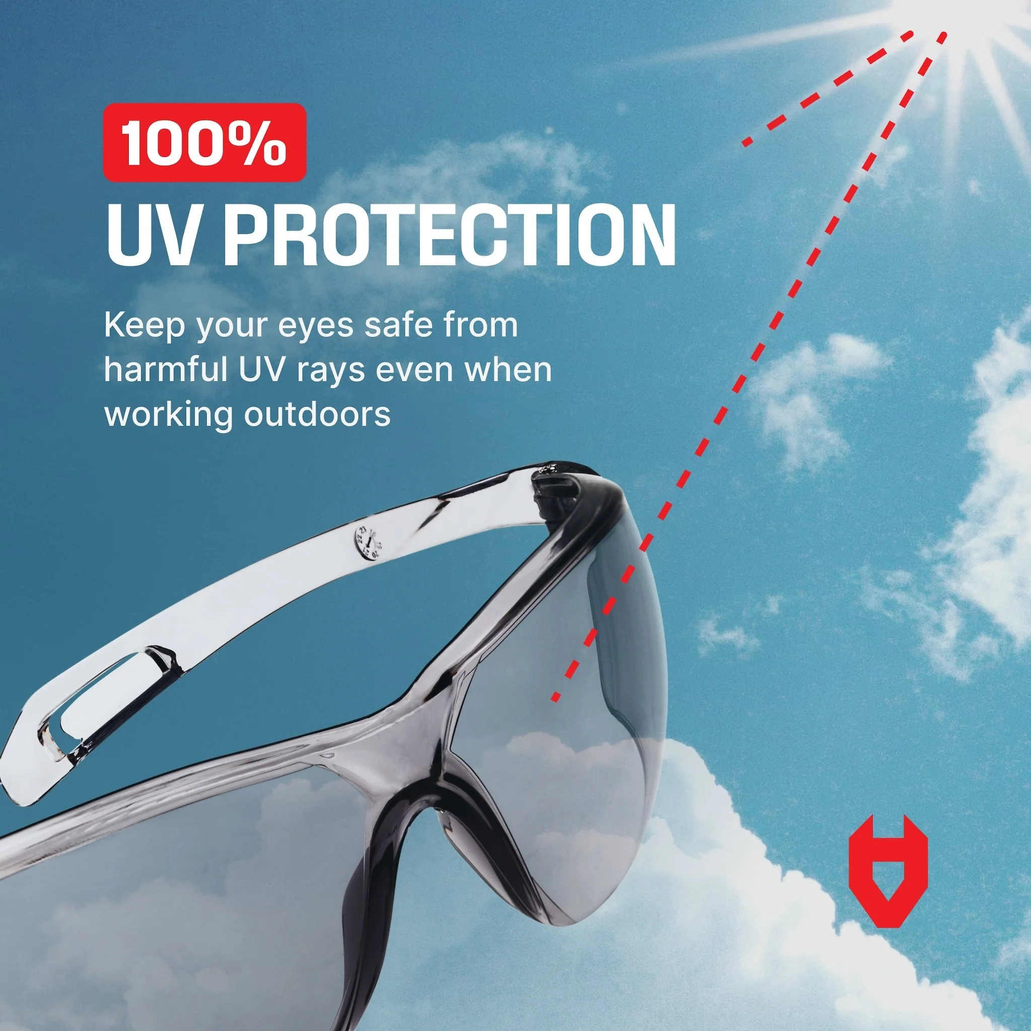 EyeArmor Lightweight In-Out Safety Glasses
