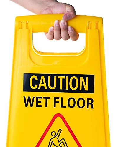 Simpli-Magic Wet Floor Caution Signs. Basic. Yellow. 6 Pack