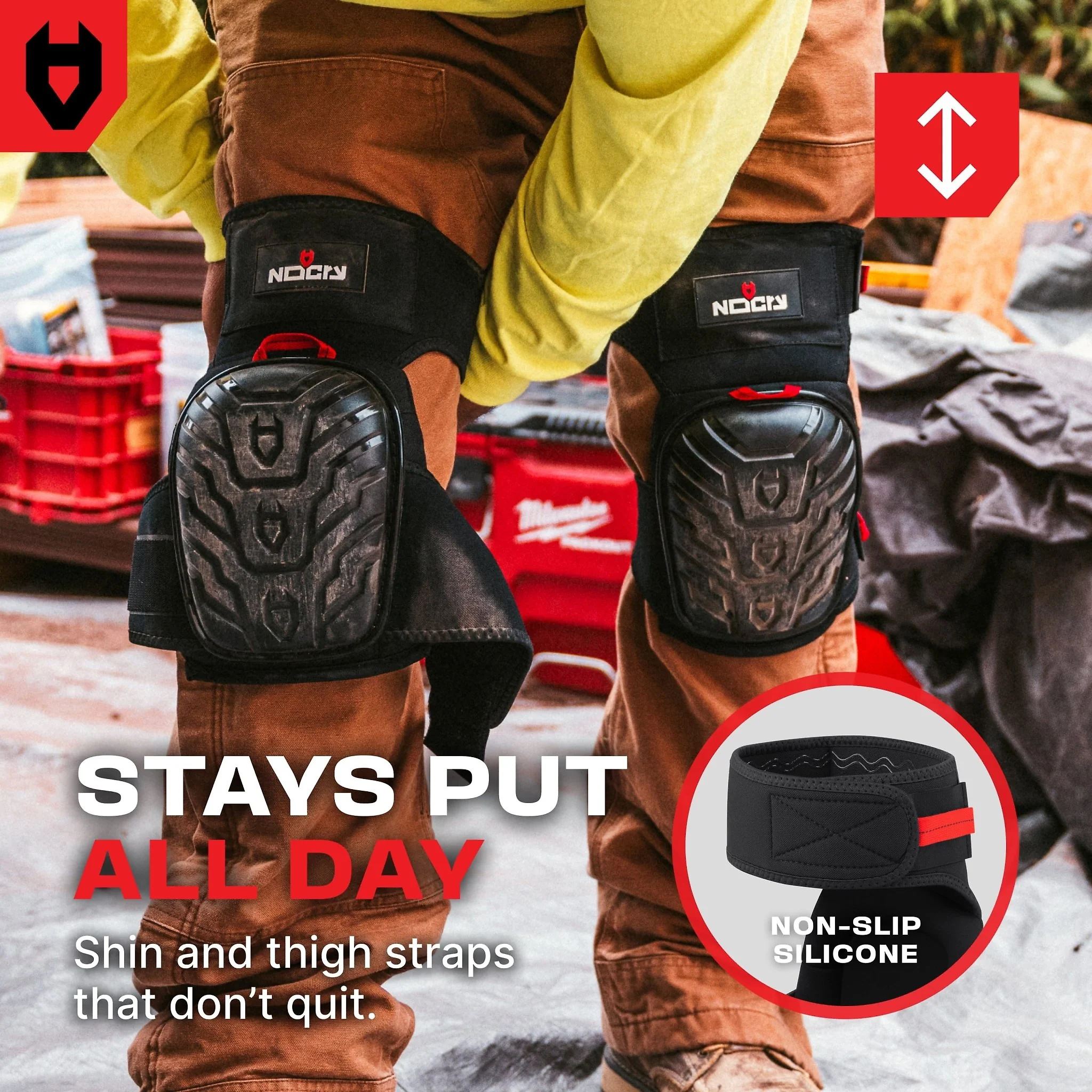GelGuard Thigh Strap Knee Pads