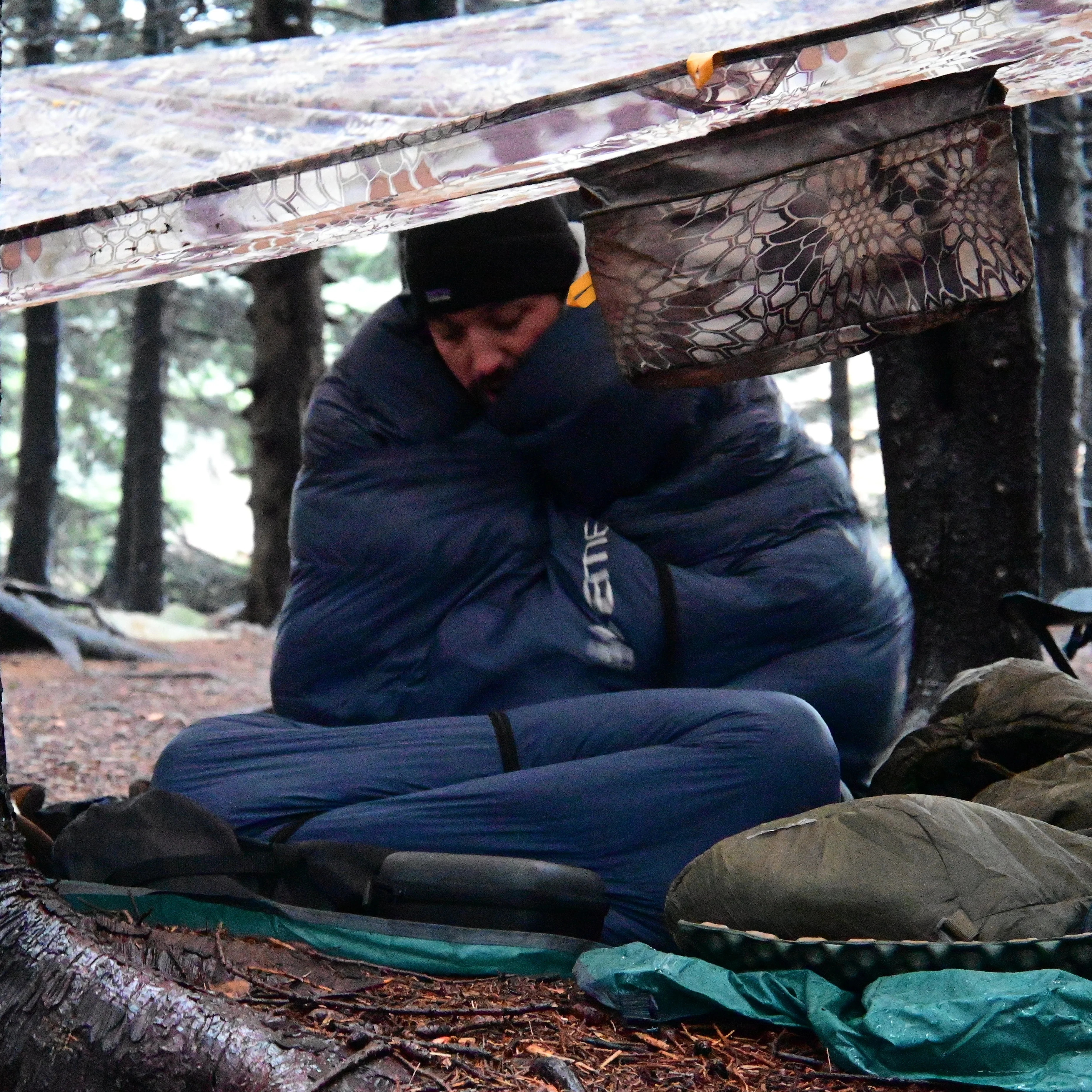 ATEPA 4-Season Ultralight Sleep System Bundle: 600 Fill Down Sleeping Bag + R-Value 6.6 Insulated Sleeping Pad