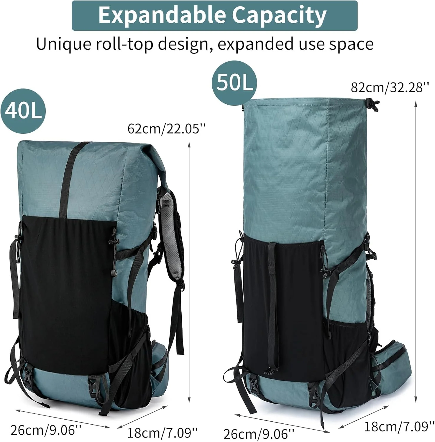 Adventure Gear | 50L Hiking Backpack with Internal Frame & Lightweight Design | Durable Travel Bag for Mountain Climbing and Camping