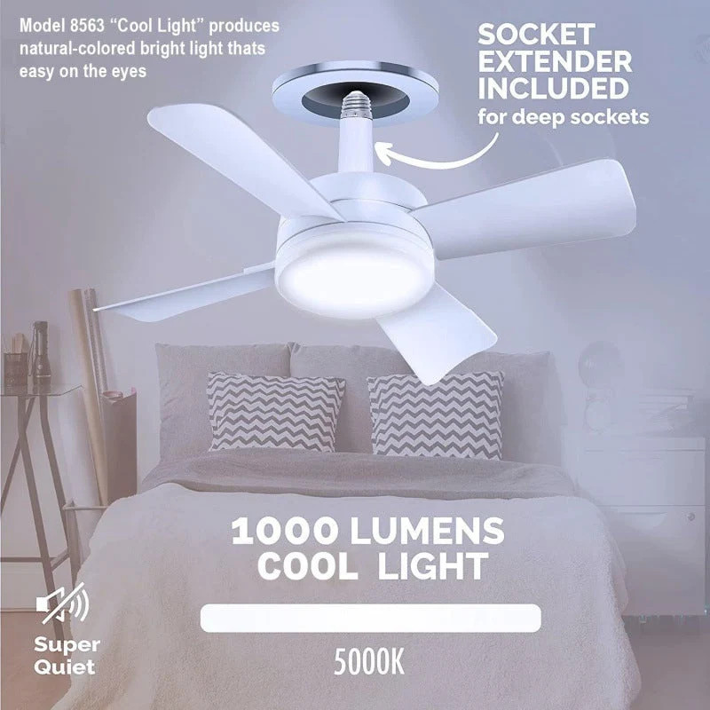 Adjustable LED Ceiling Fan Light with Remote Control | Super Bright Illumination for Enhanced Comfort