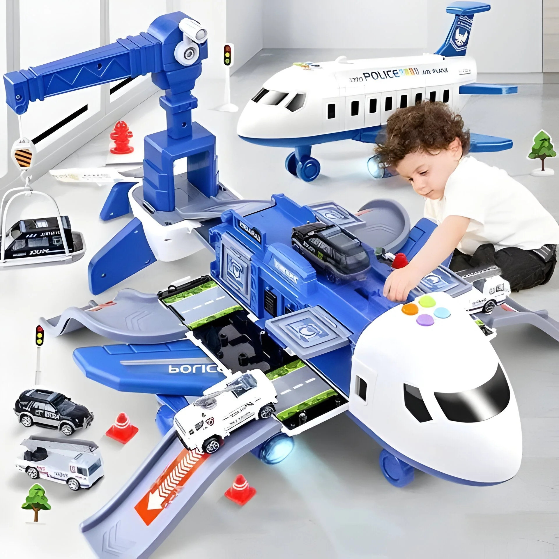 Airplane Toy Set for Kids Pretend Play Activity