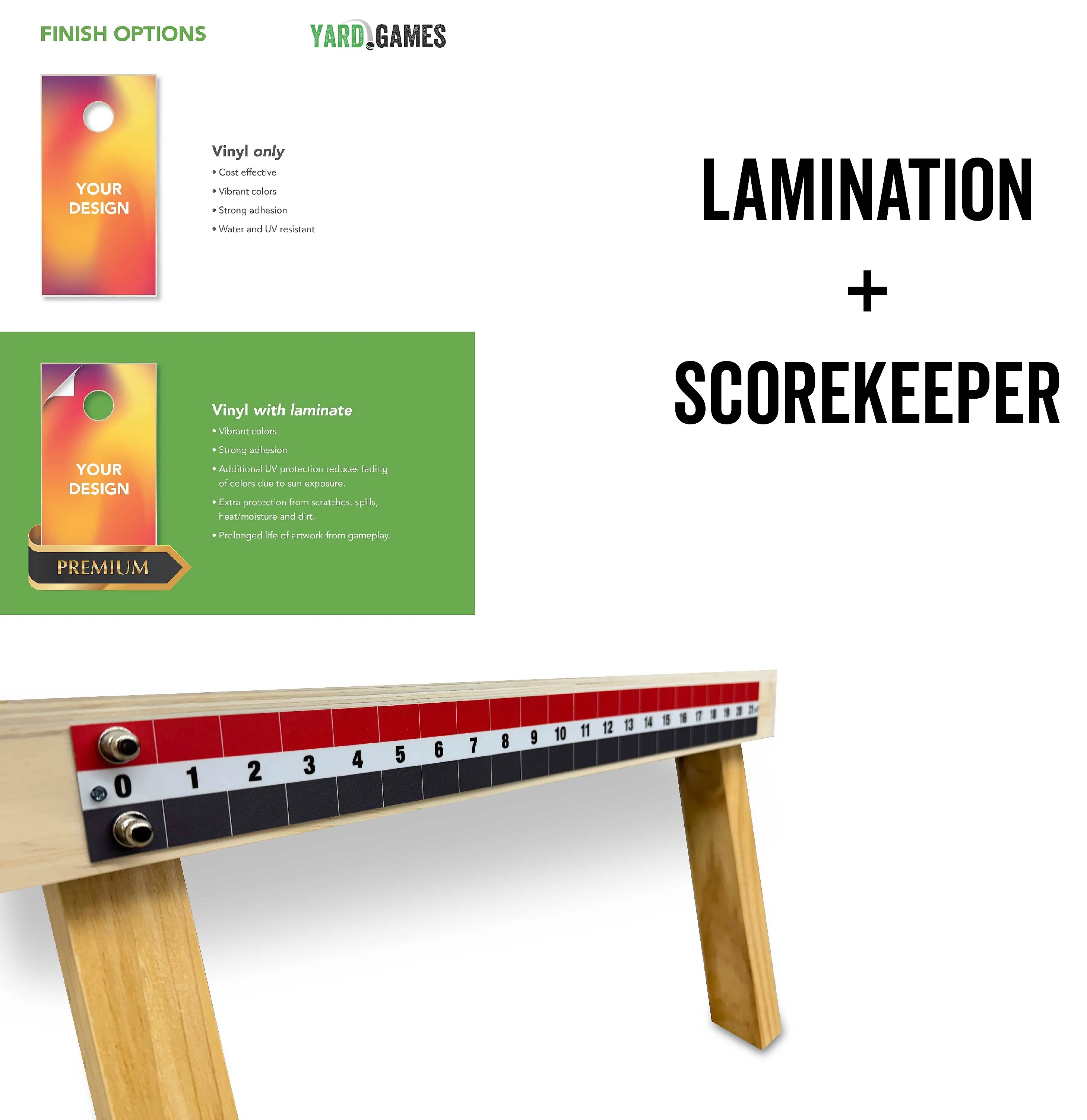 Argentina Flag Cornhole Set – Black Wood