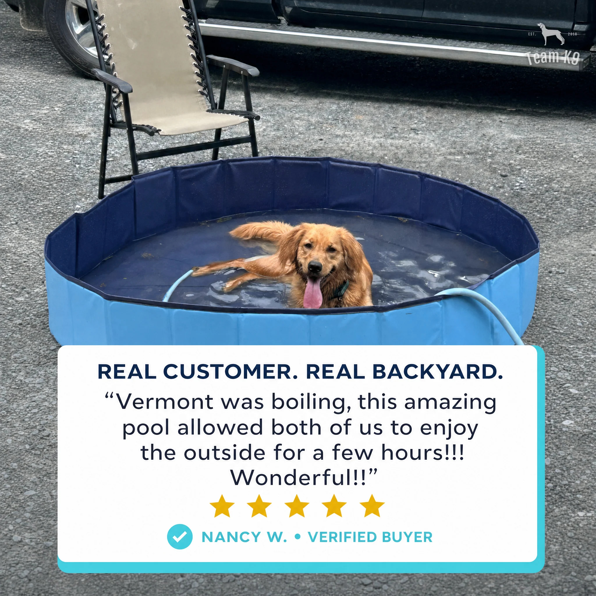 Team K9® Foldable Dog Pool