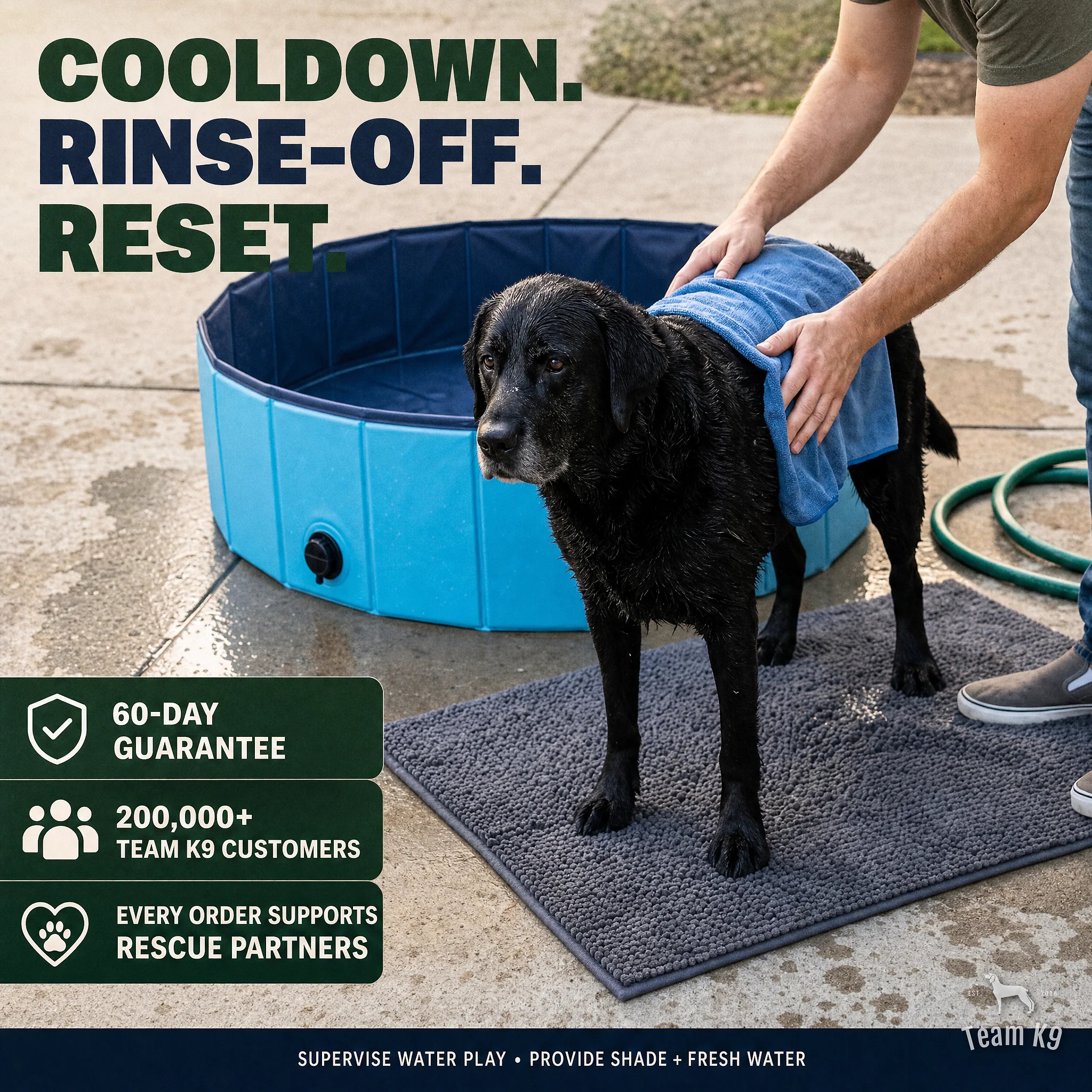 Team K9® Foldable Dog Pool
