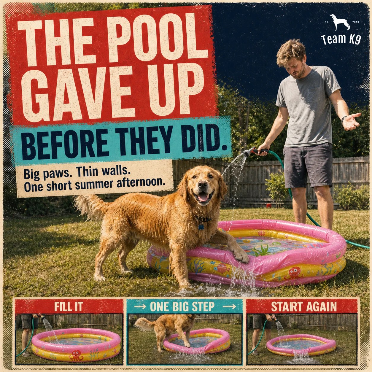 Team K9® Foldable Dog Pool