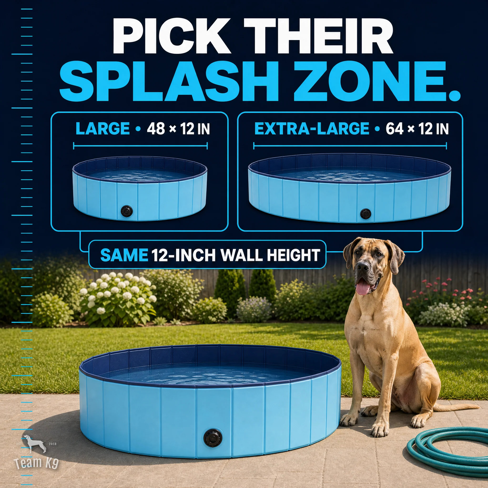 Team K9® Foldable Dog Pool