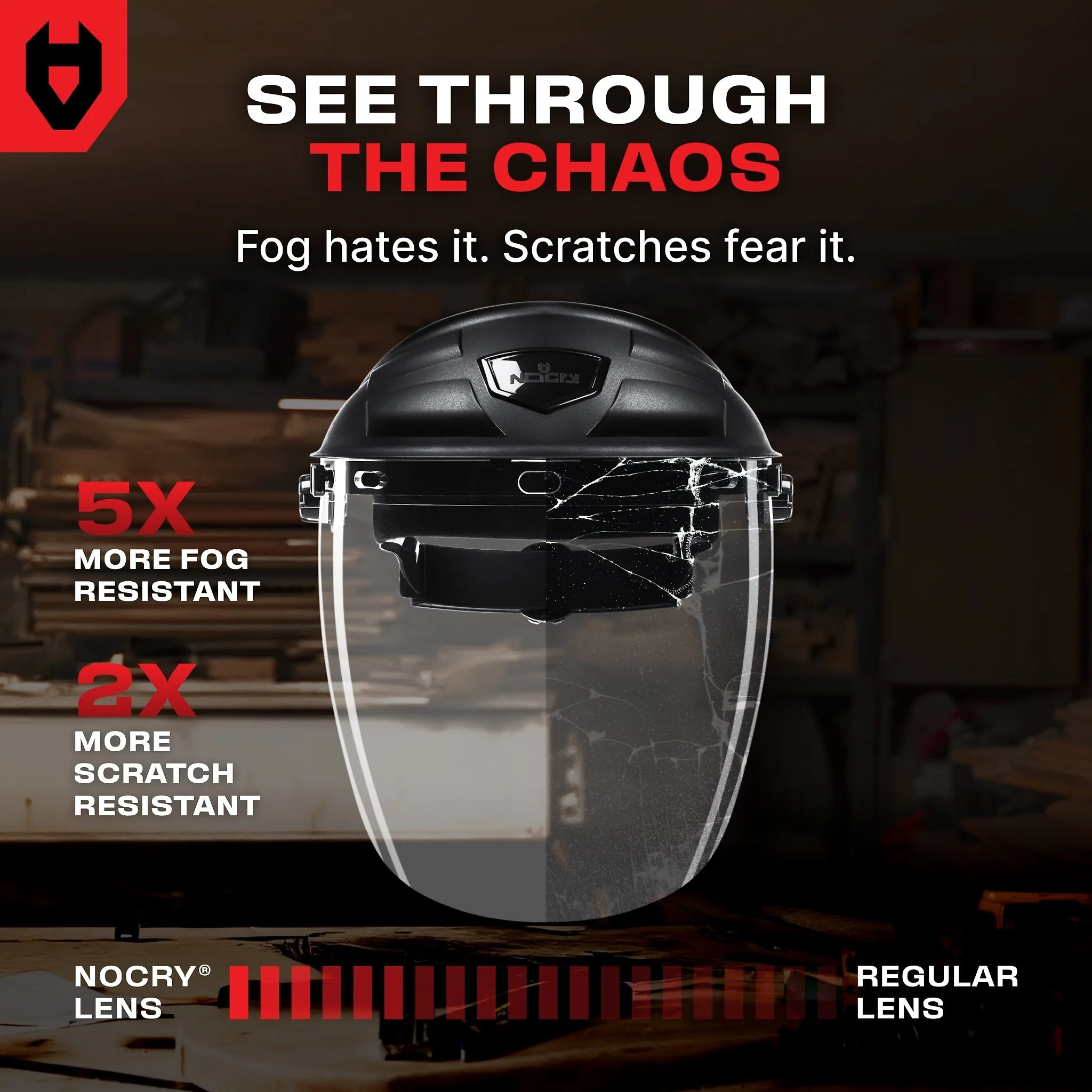 FaceArmor Pro Heavy Duty Flip-Up Face Shield