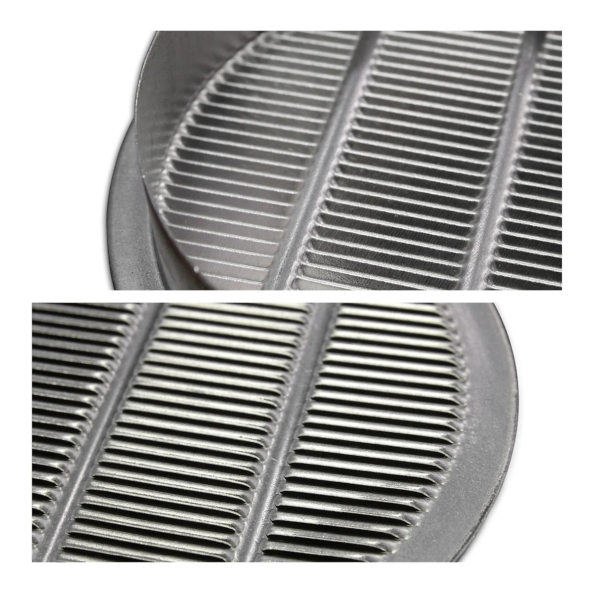 1 In. and 4 In. Round Mini Soffit Vents in Mill