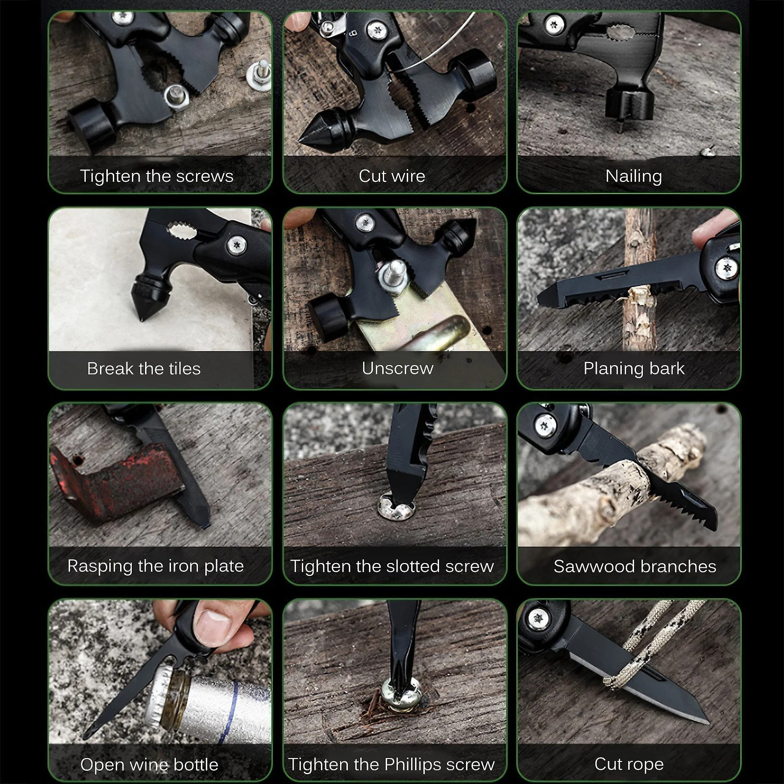 Adventure Gear | Multifunctional Survival Tool with Durable Design | Essential for Camping and Hiking