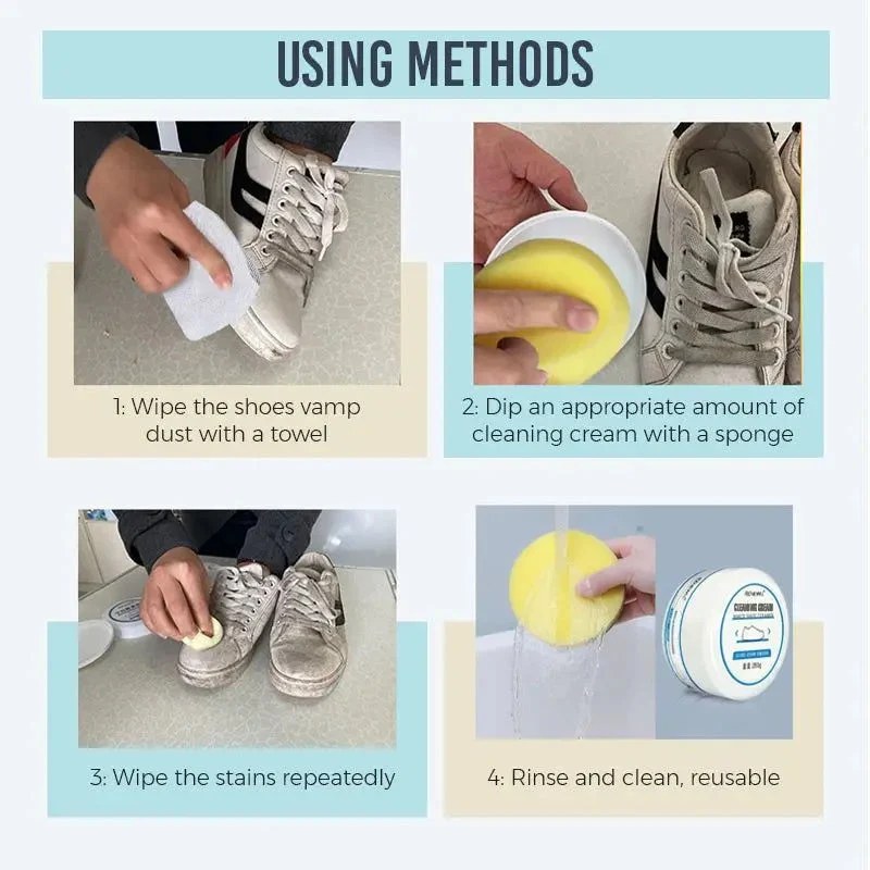 100g White Shoes Cleaner – All-Purpose Cleansing Cream