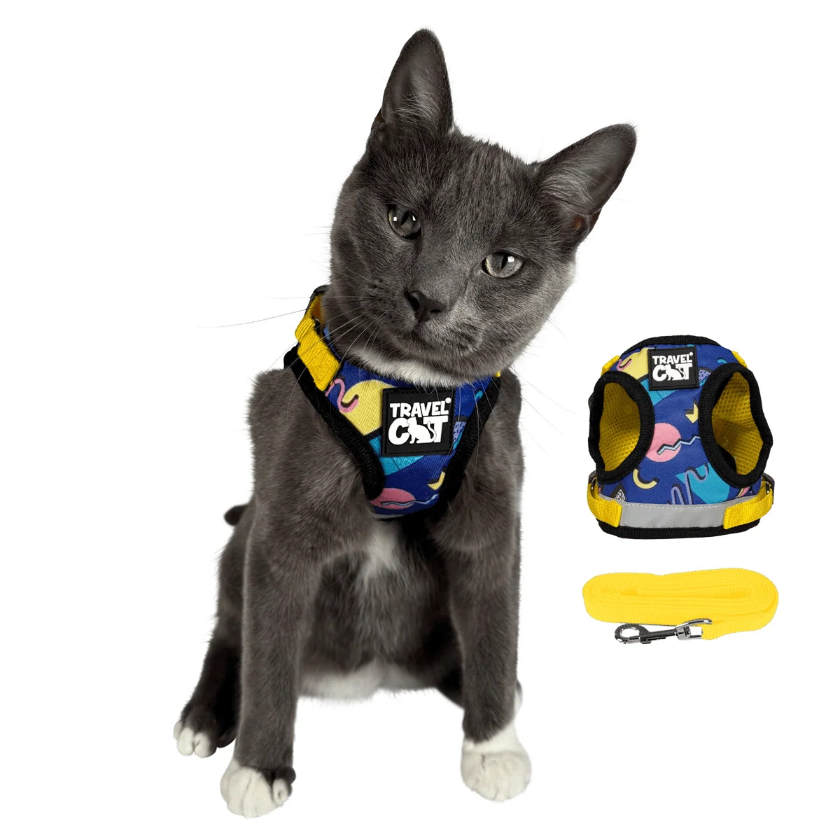 The True Adventurer Reflective Cat & Kitten Harness and Leash