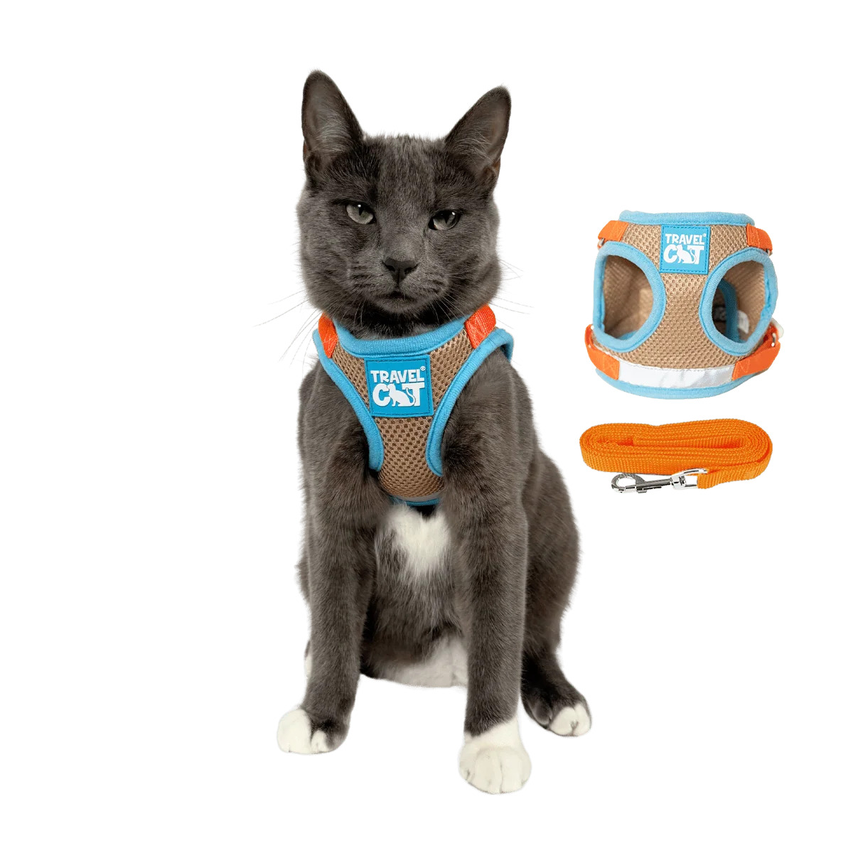 The True Adventurer Reflective Cat & Kitten Harness and Leash