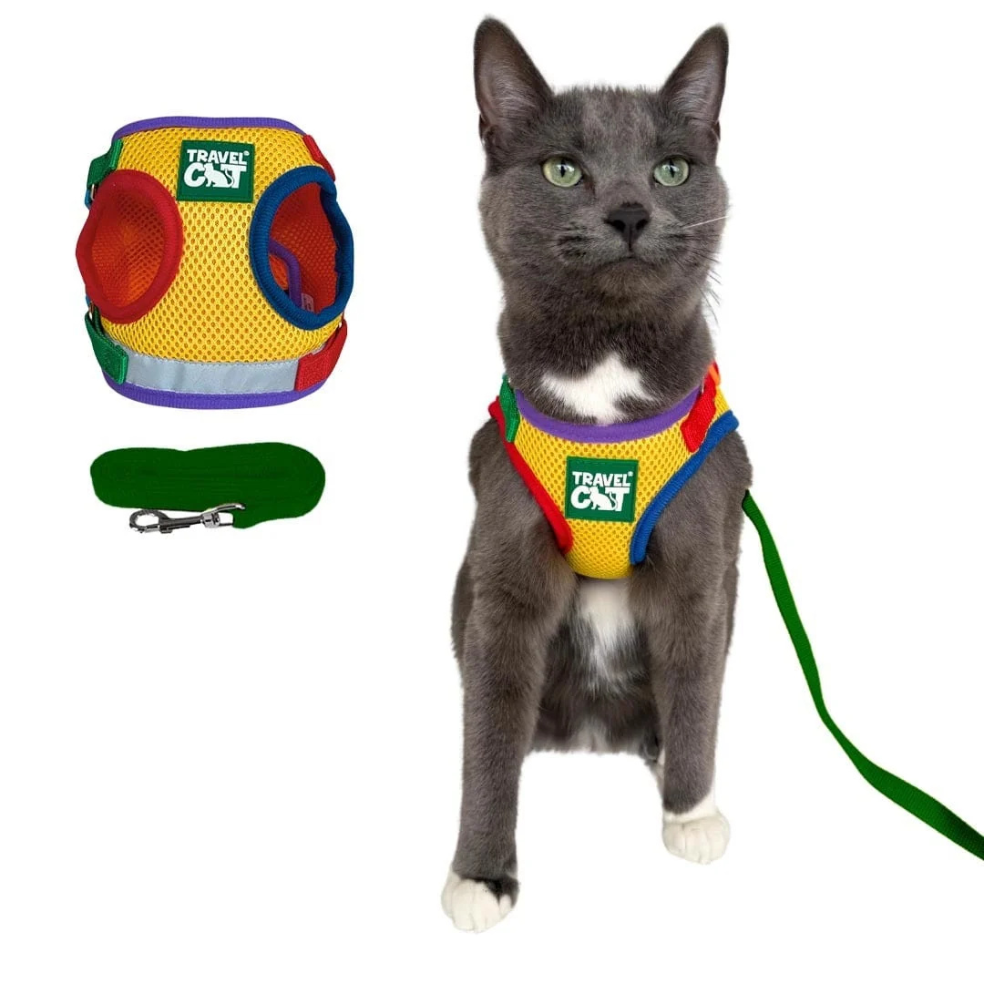 The True Adventurer Reflective Cat & Kitten Harness and Leash