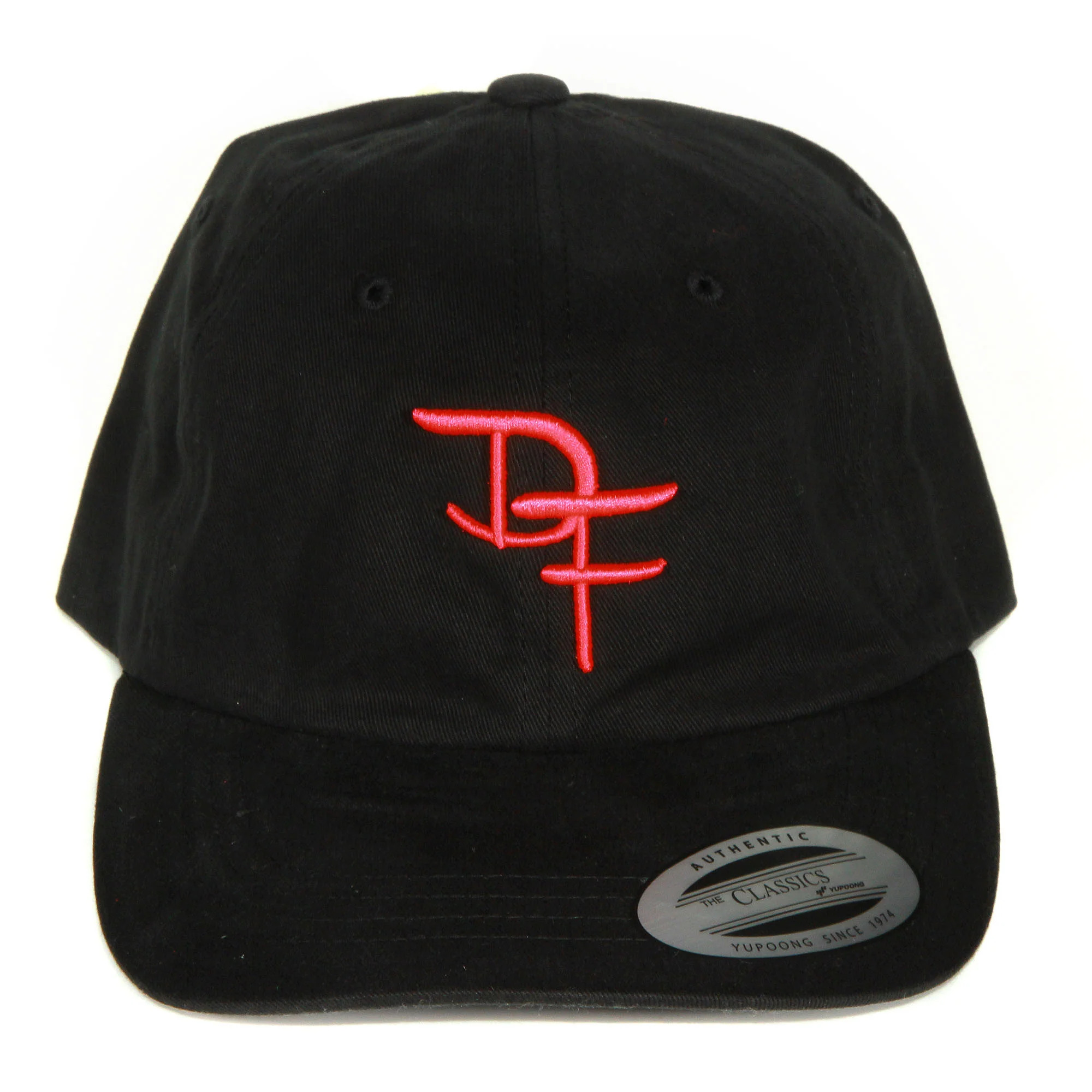 Black Directional Force Dad Hat  Pink logo