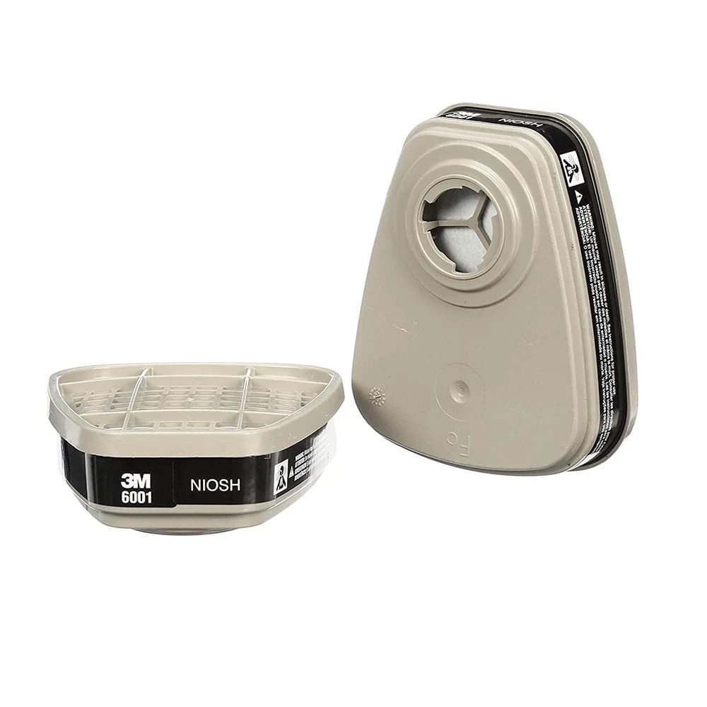 3M 6001 Organic Vapor Cartridge. Gray. 1 pair