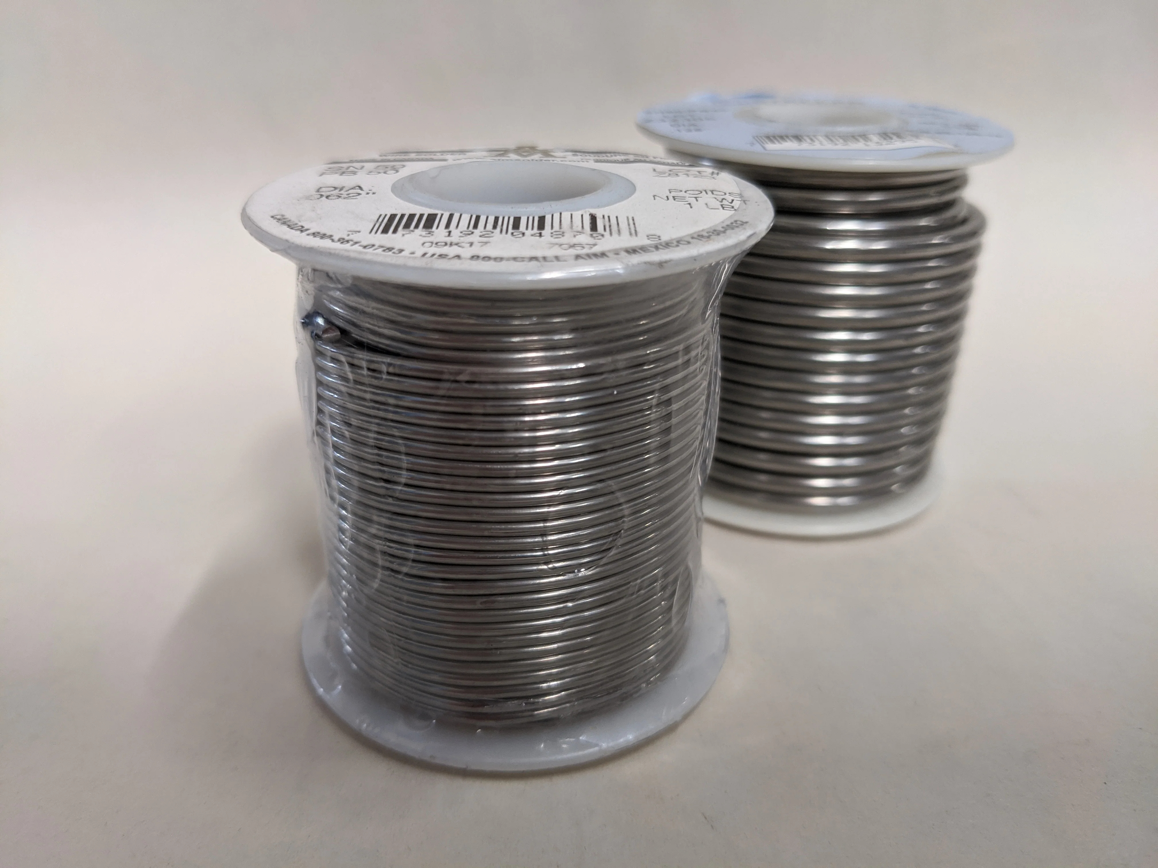 60/40 Solid .062 Diameter Thin Solder Wire. 1 LB Spool