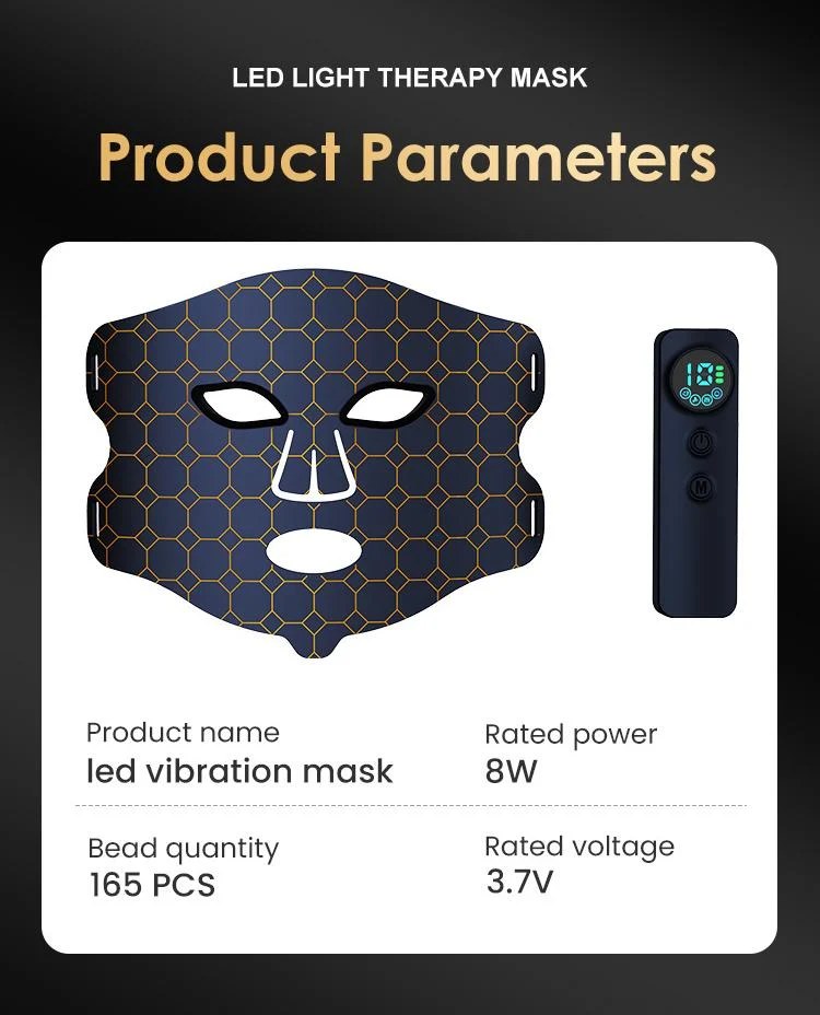 Red Light Therapy Mask with Vibration | EZLIFE