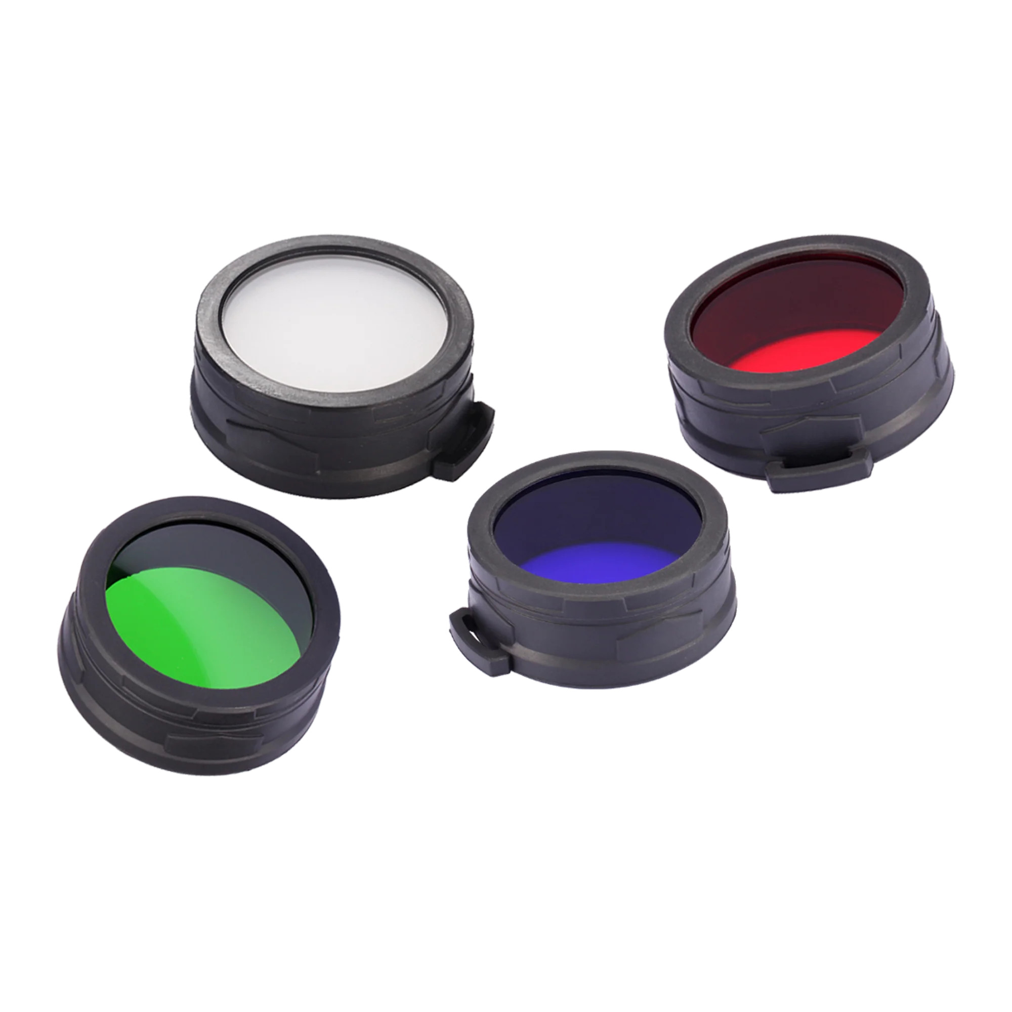Nitecore 60mm Red. Blue. Green. or White (Diffused) Filter for MH41. MH40GT. TM15 (NFR60. NFG60. NFB60. NFD60)