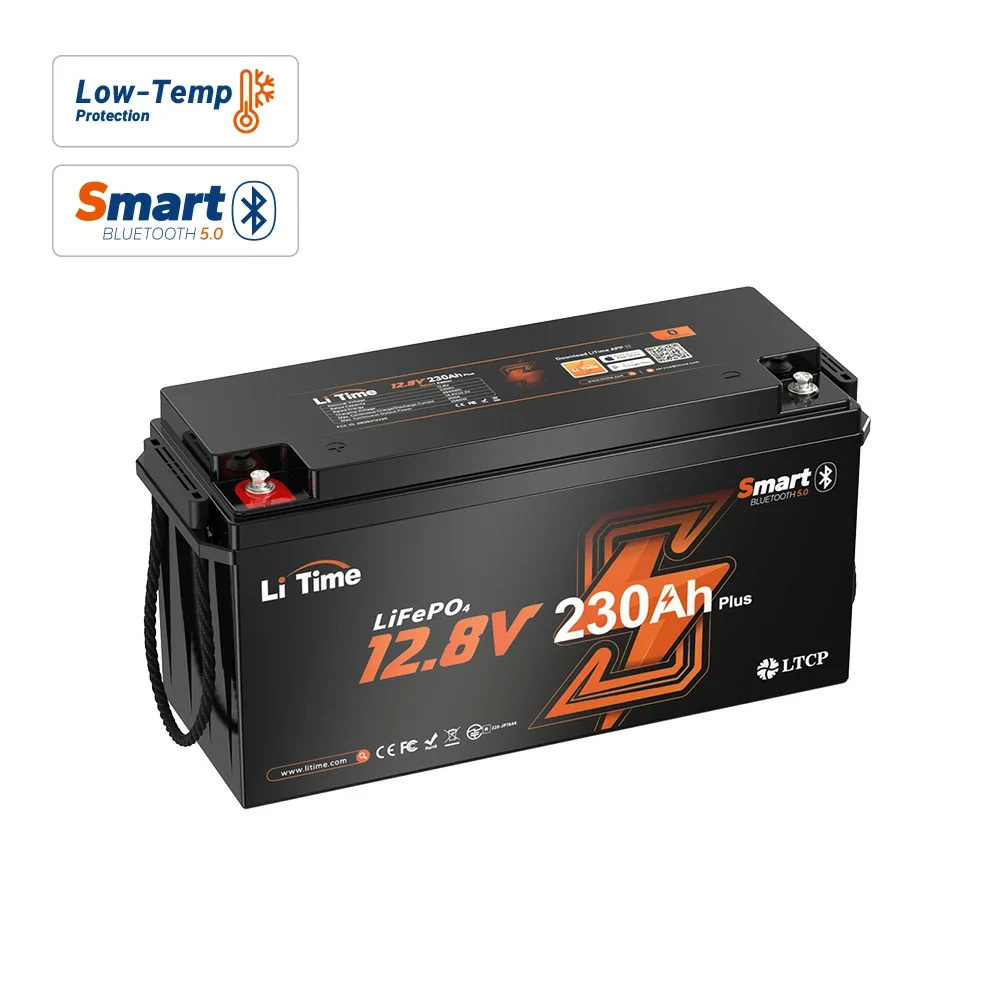LiTime 12V 230Ah 2944Wh Bluetooth Lithium Battery for RV and Truck
