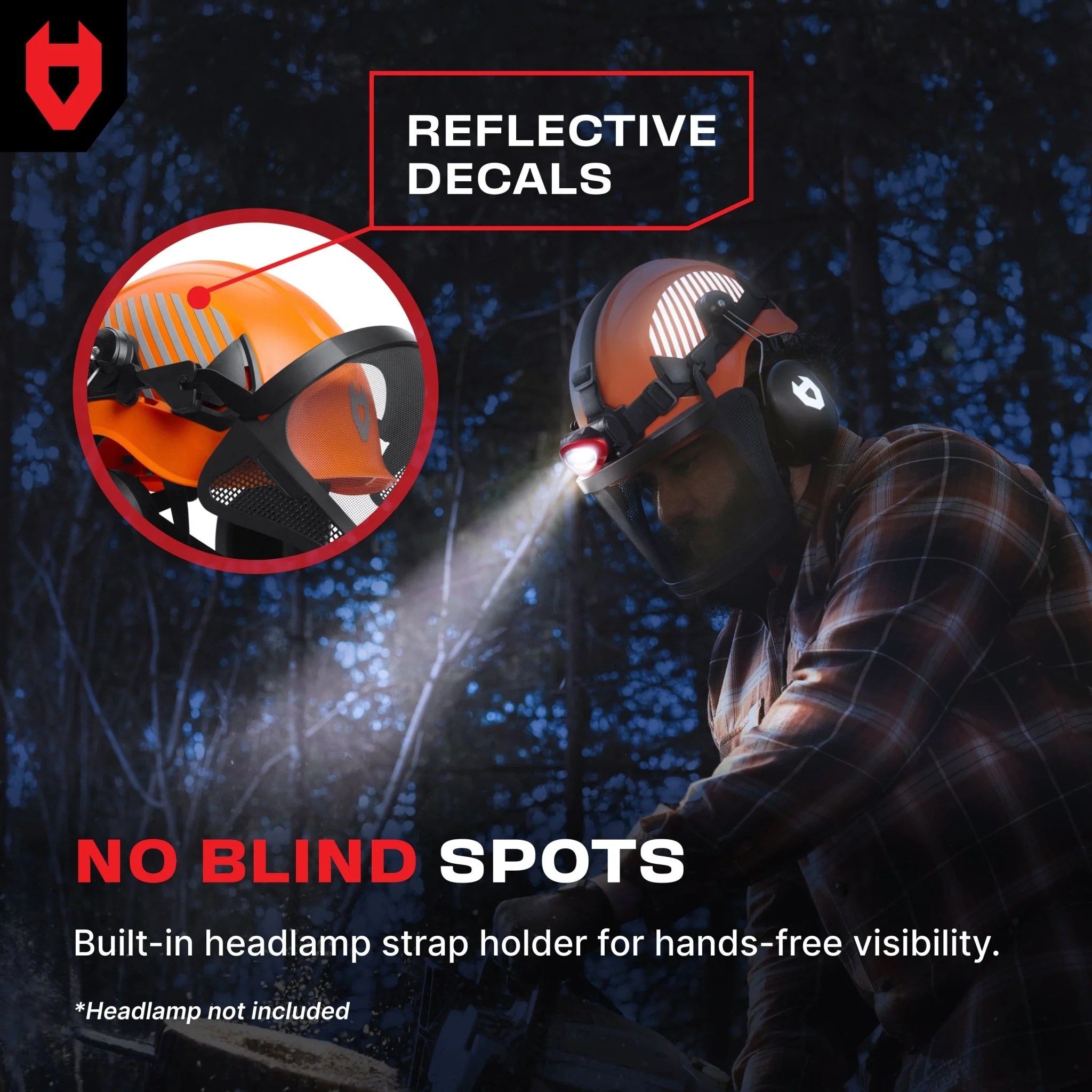ForestArmor Pro Heavy Duty Arborist Safety Helmet