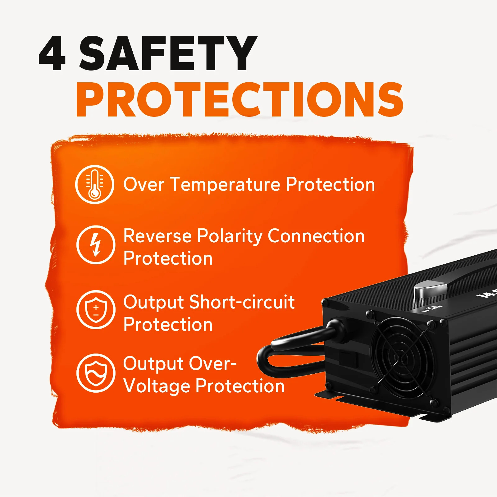 LiTime 12V (14.6V) 60A LiFePO4 Lithium Battery Charger
