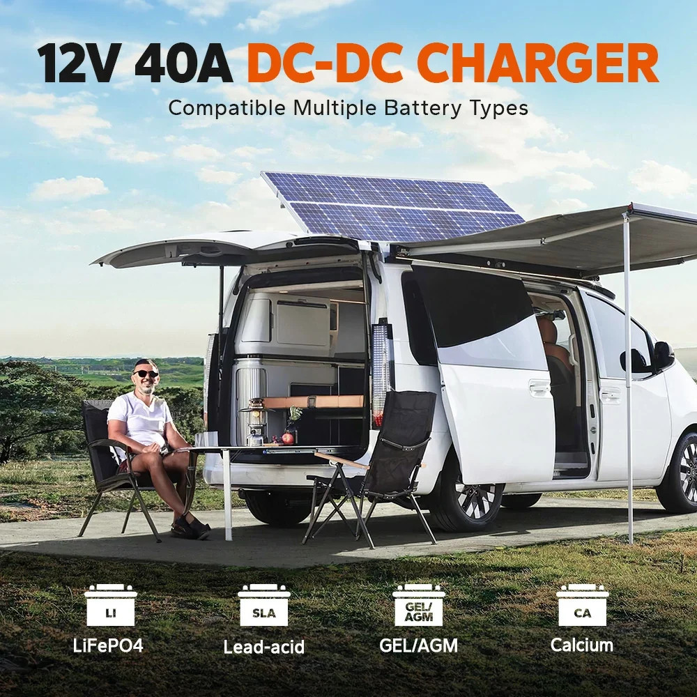 LiTime 12V 40A DC to DC Battery Charger with MPPT
