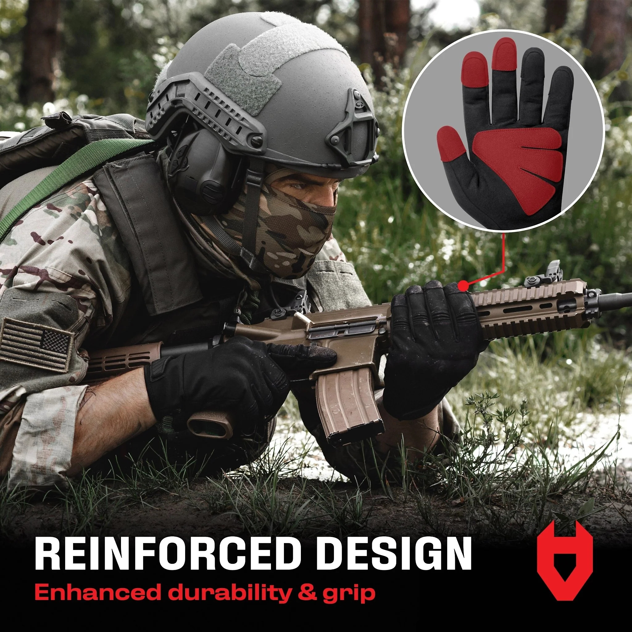 ImpactFit Pro Water Resistant Tactical Work Gloves