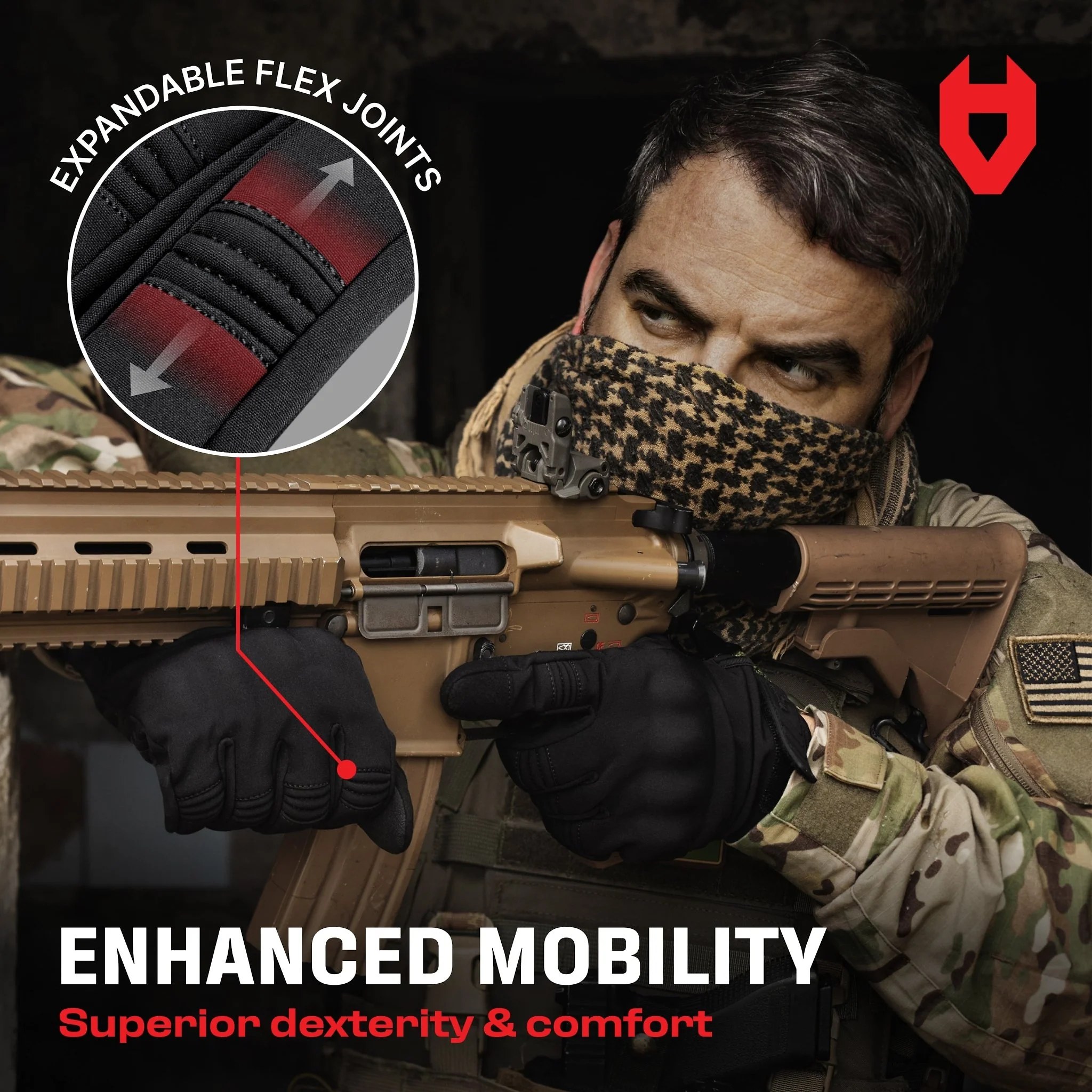 ImpactFit Pro Water Resistant Tactical Work Gloves