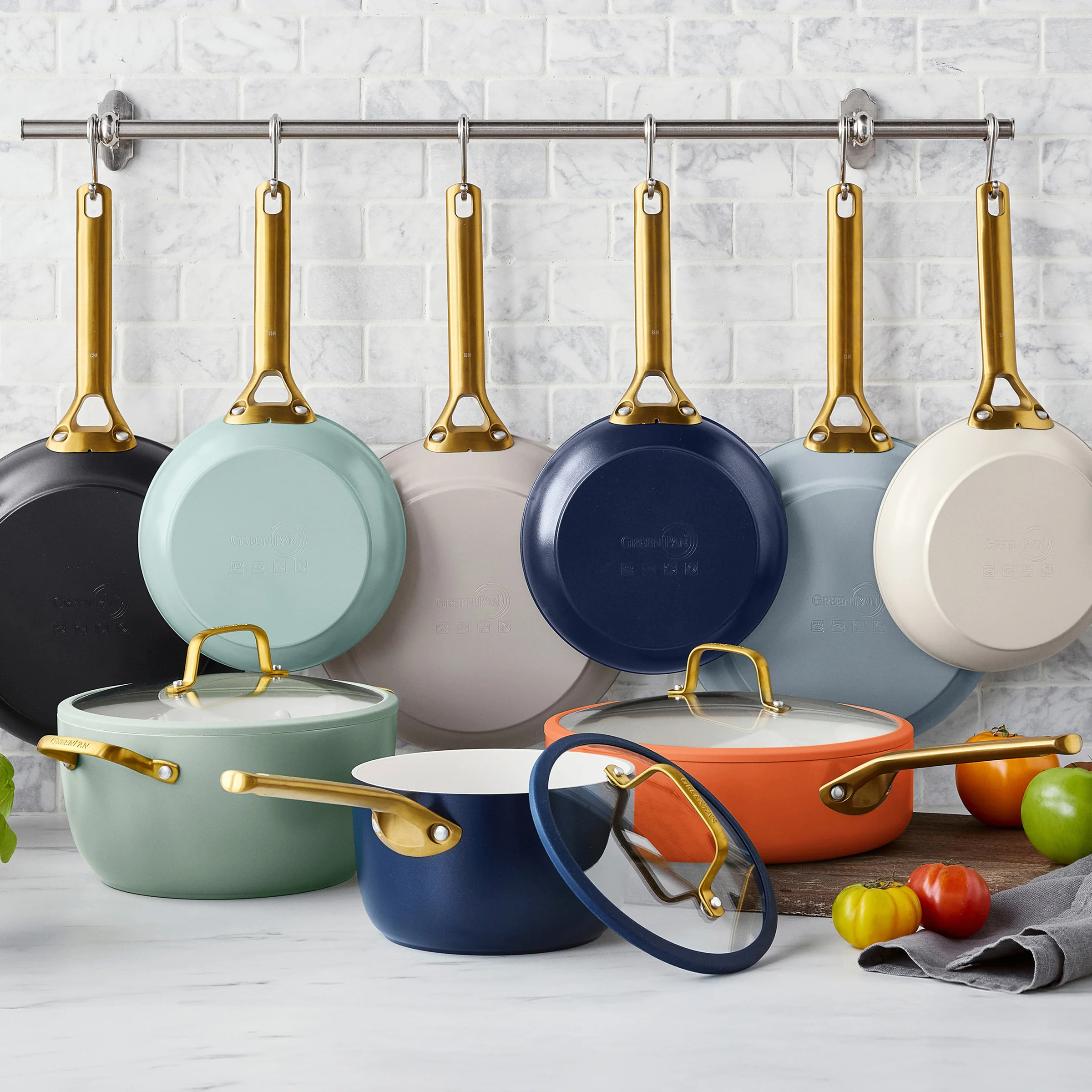 Reserve Pro Ceramic Nonstick 10-Piece Cookware Set | Black