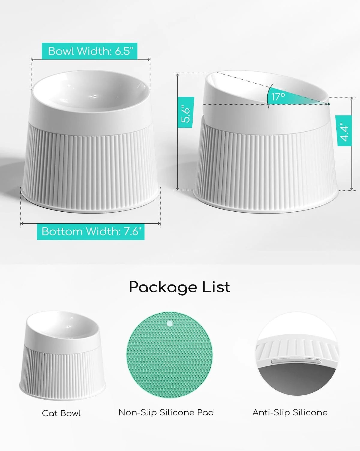 UAHPET Elevated Cat Bowls