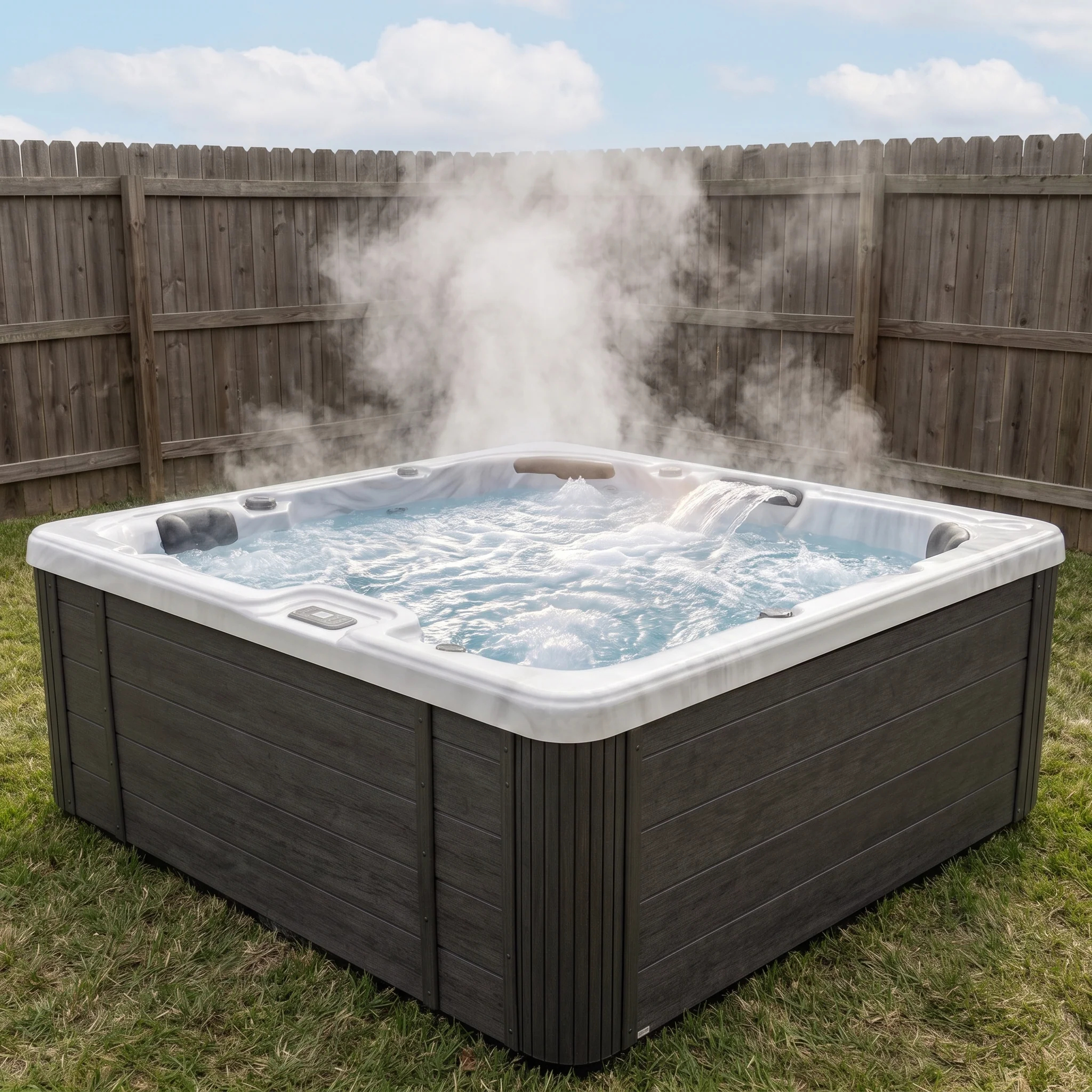 EZLIFE 6 Person Acrylic Hot Tub