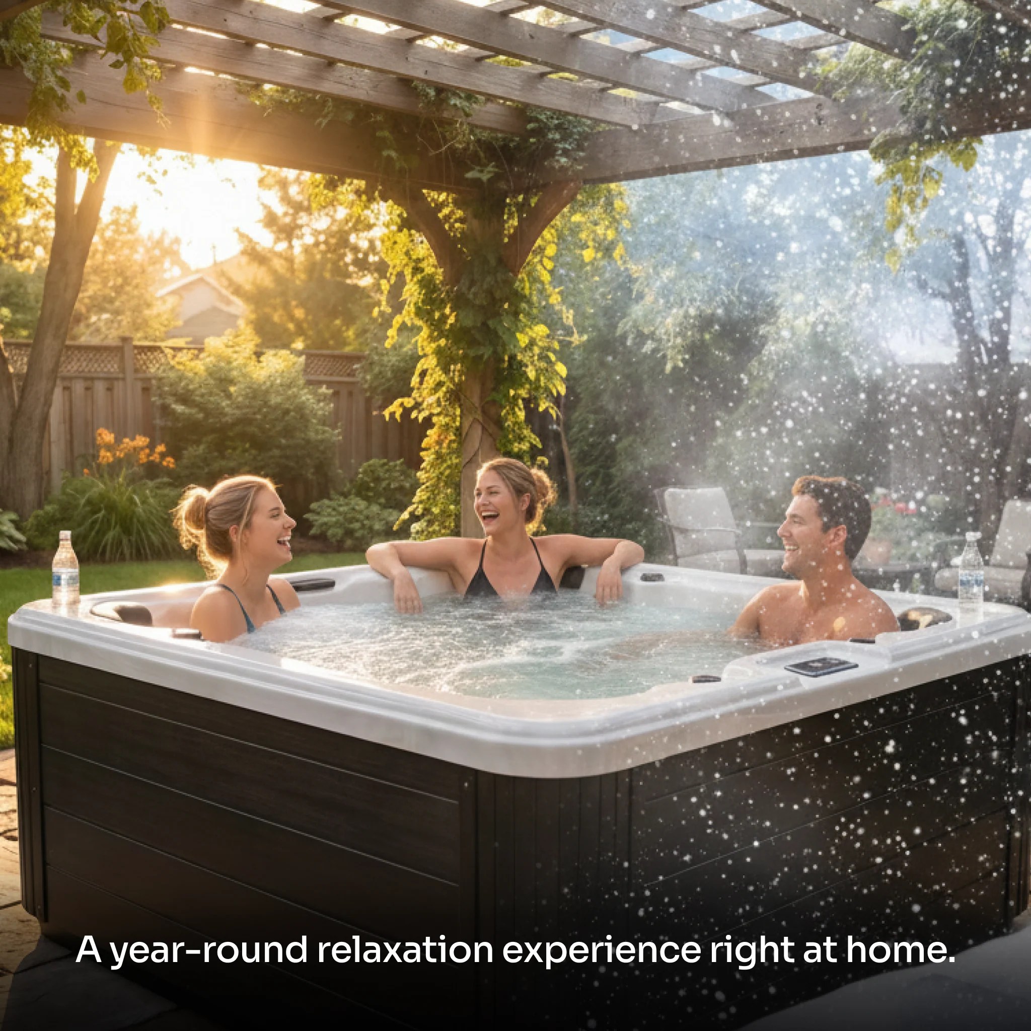 EZLIFE 6 Person Acrylic Hot Tub