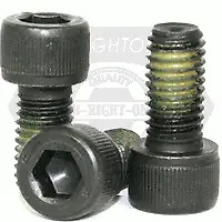 #10 X 1 3/4 Socket Head Cap Screws. Nylon Patch. Thermal Black Oxide. Alloy (Inch)