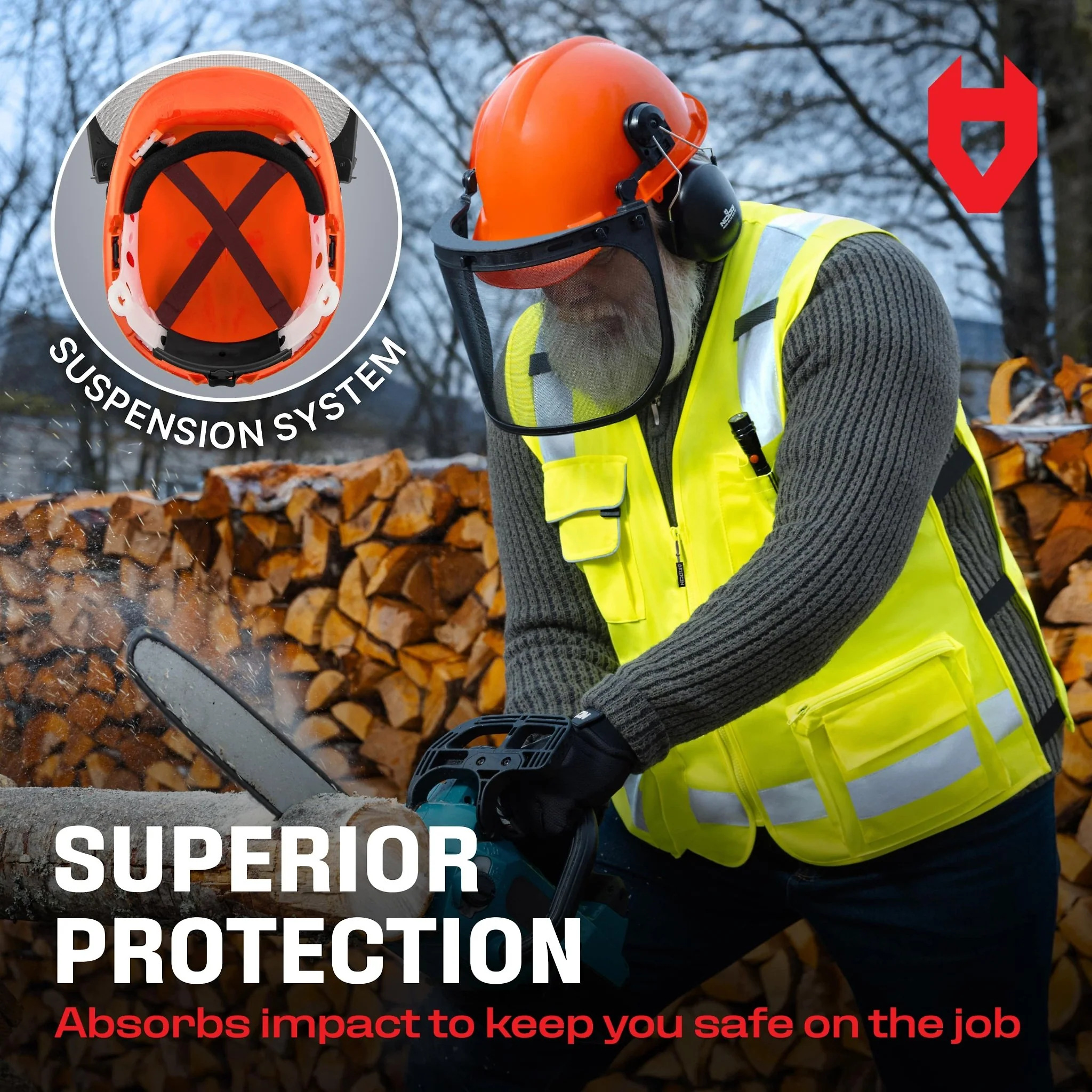ForestArmor+ Lightweight Forestry Safety Helmet