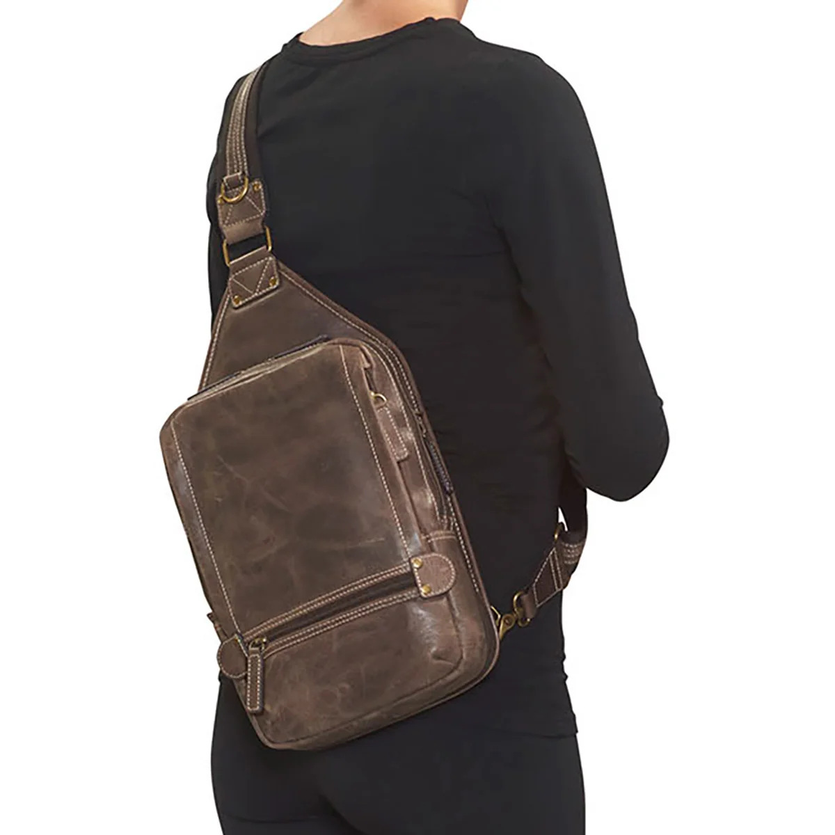 Buffalo Leather Sling Bag