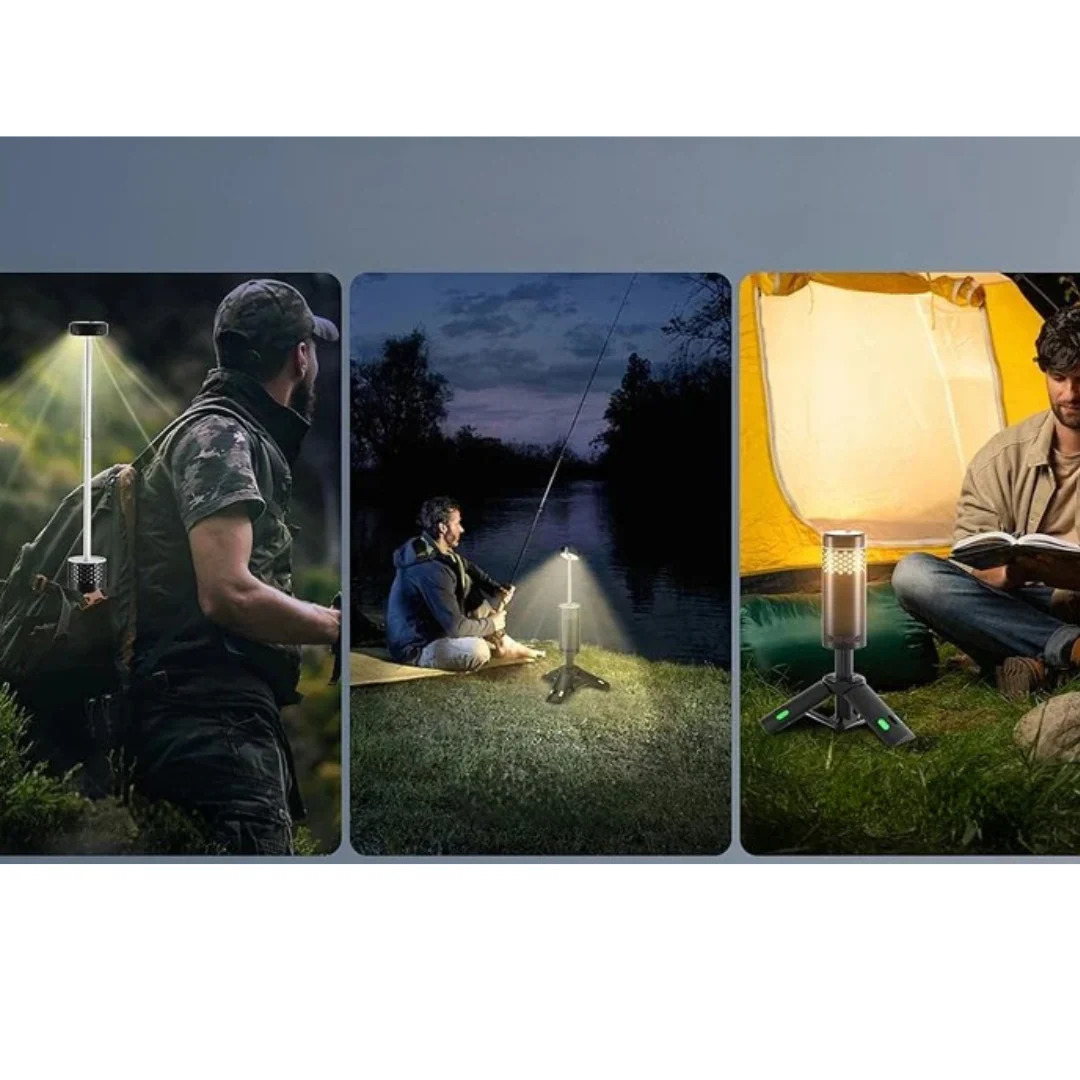 Adventure Light | Rechargeable Camping Lantern with Power Bank & Adjustable Brightness for Outdoor Adventures