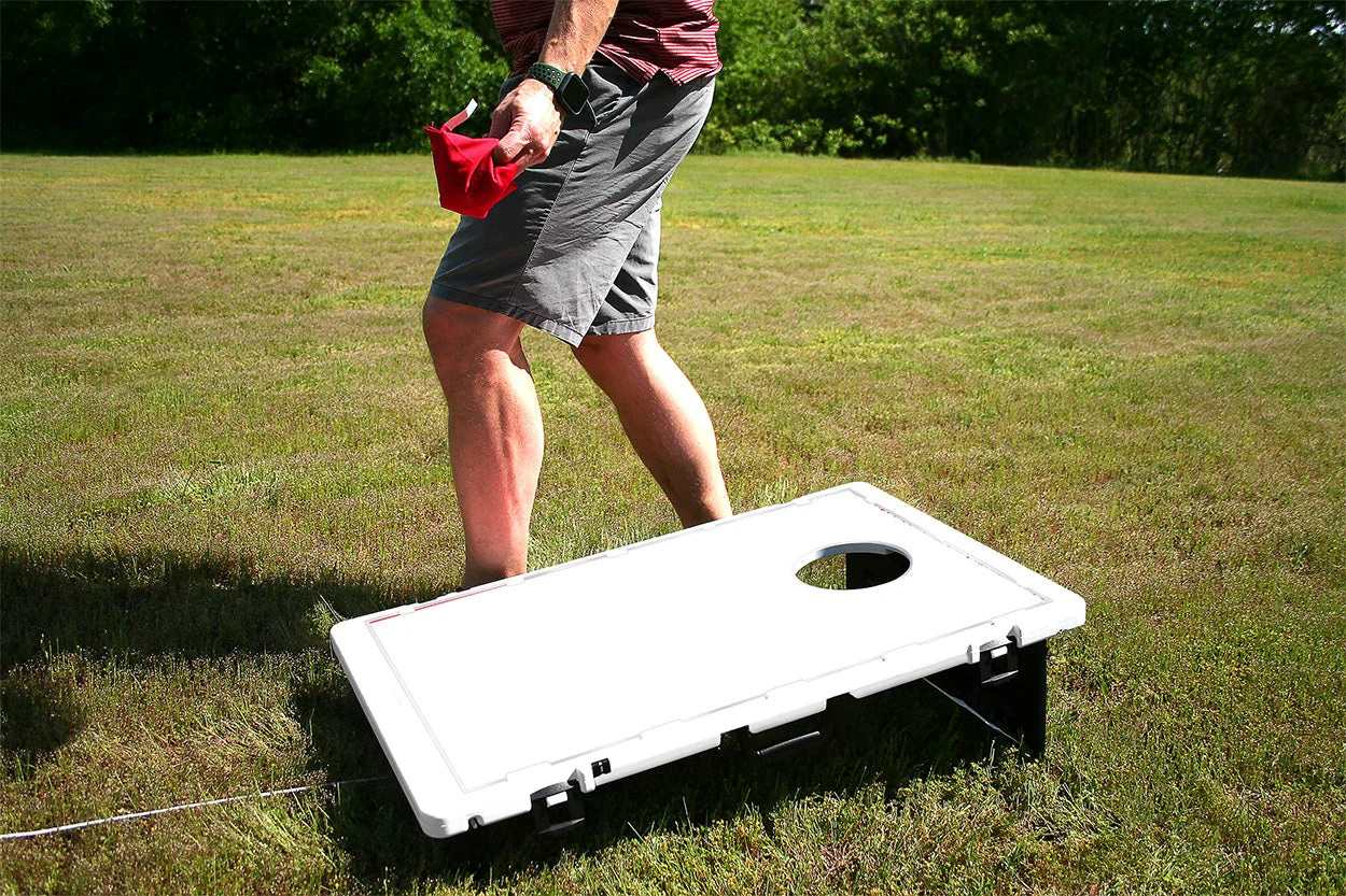 American Flag Bass Baggo Portable 2×3 Cornhole Bean Bag Toss Game