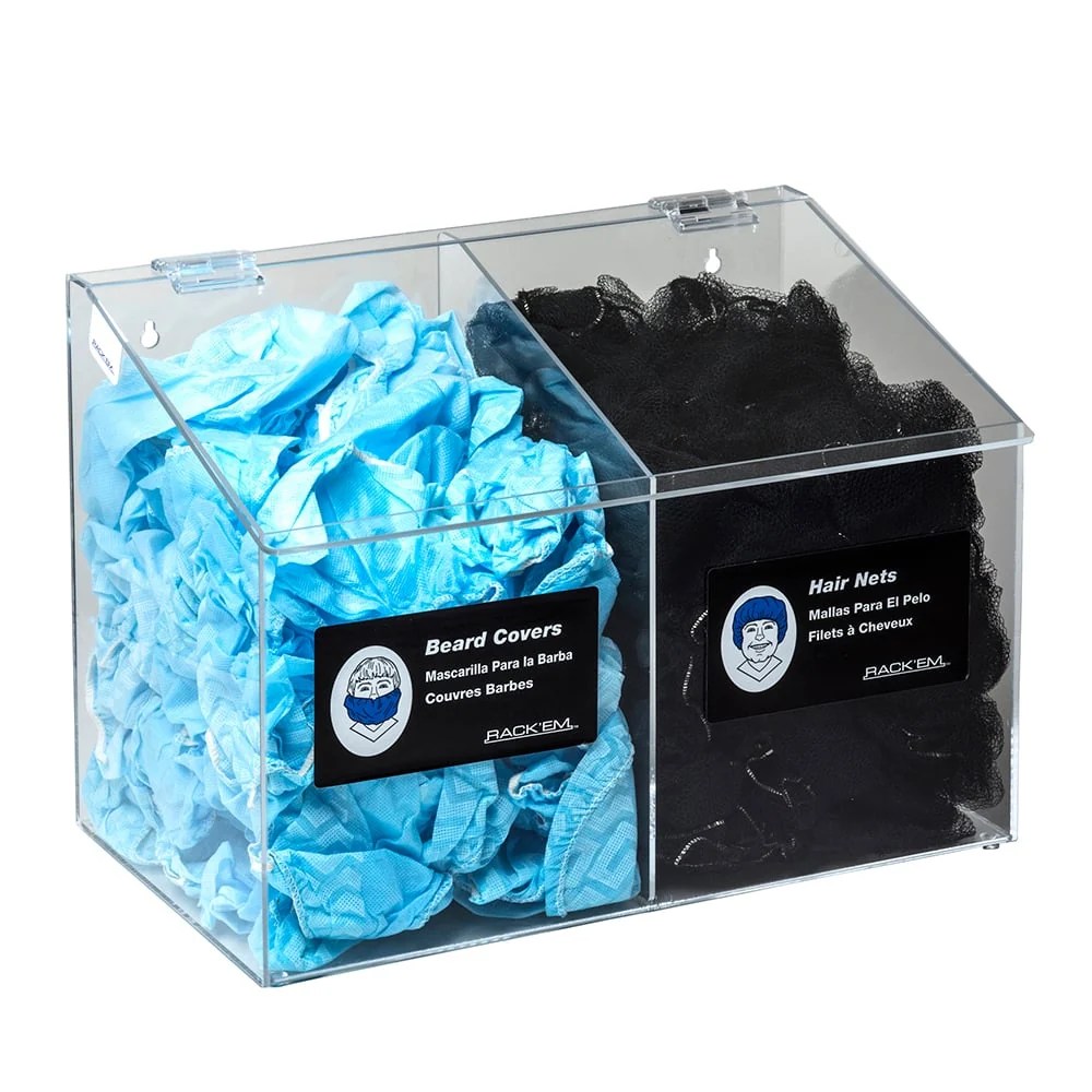 2 Compartment Dispenser - Hair. Shoe and Arm Cover