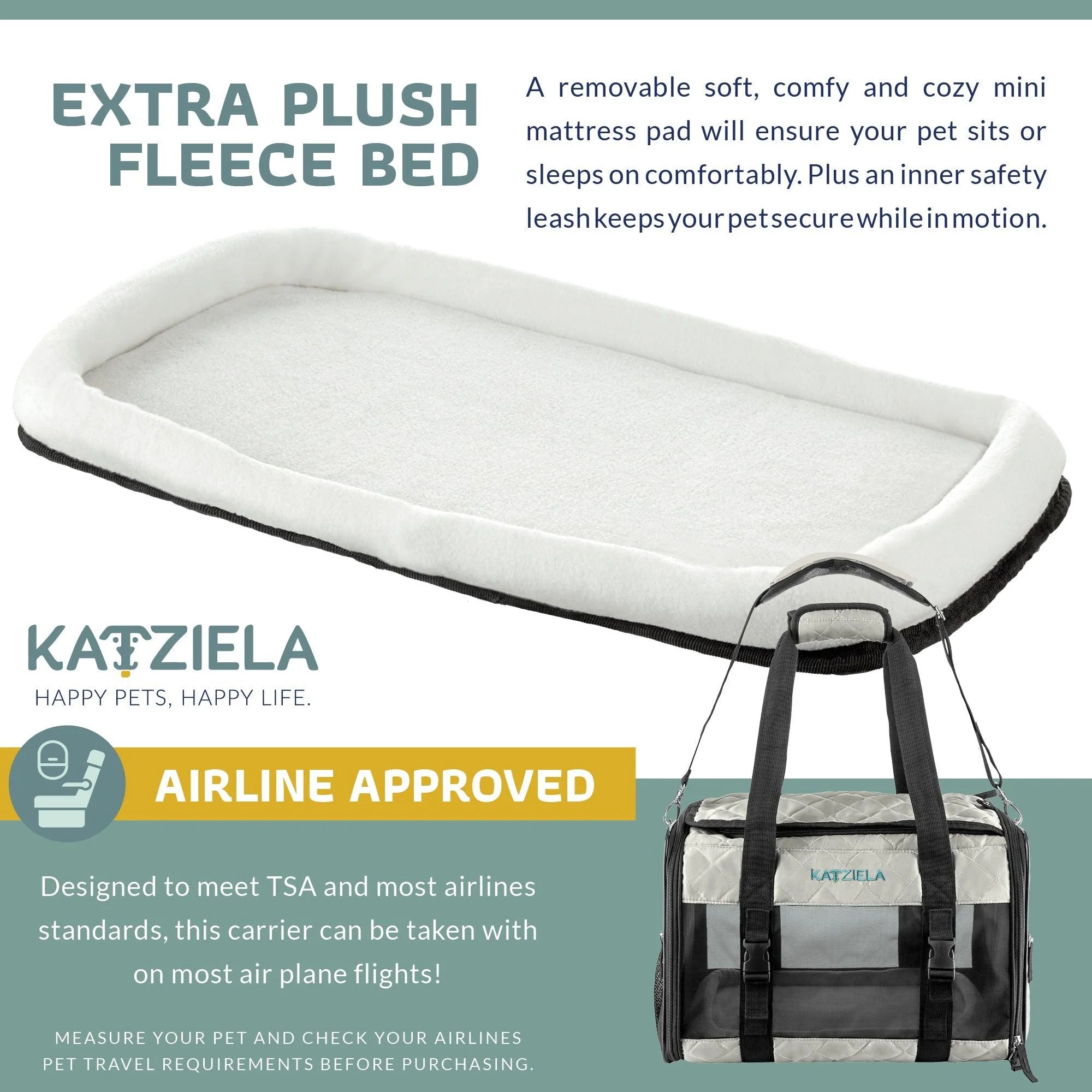Quilted Companion Pet Carrier – Comfortable